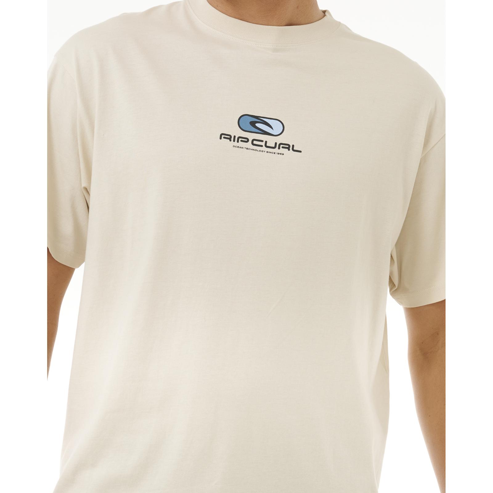 Camiseta Top Camiseta Rip Curl Para Hombres Pill Icon Manga Corta Cuello Redondo Algodón - Imagen 8 de 15