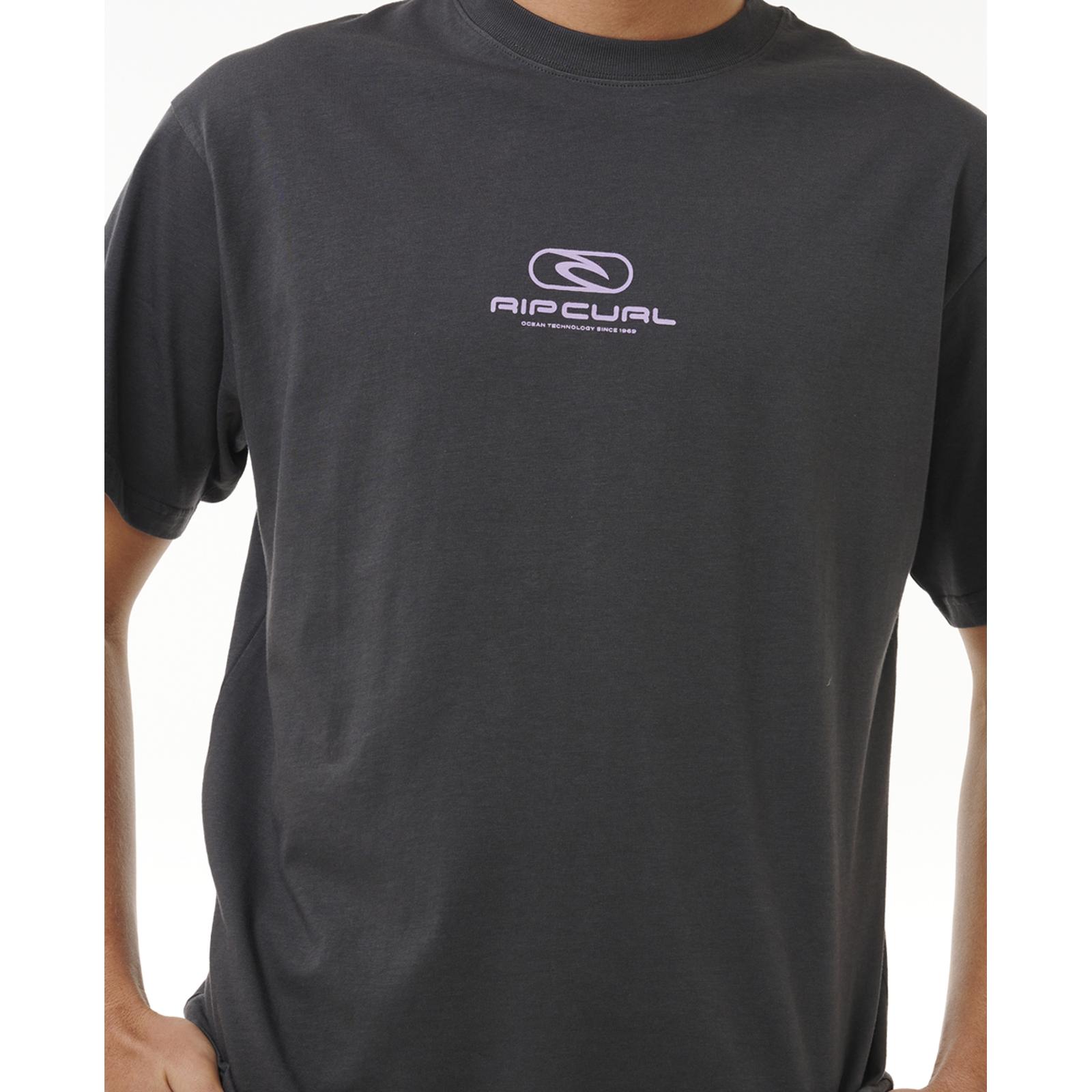 Camiseta Top Camiseta Rip Curl Para Hombres Pill Icon Manga Corta Cuello Redondo Algodón - Imagen 13 de 15
