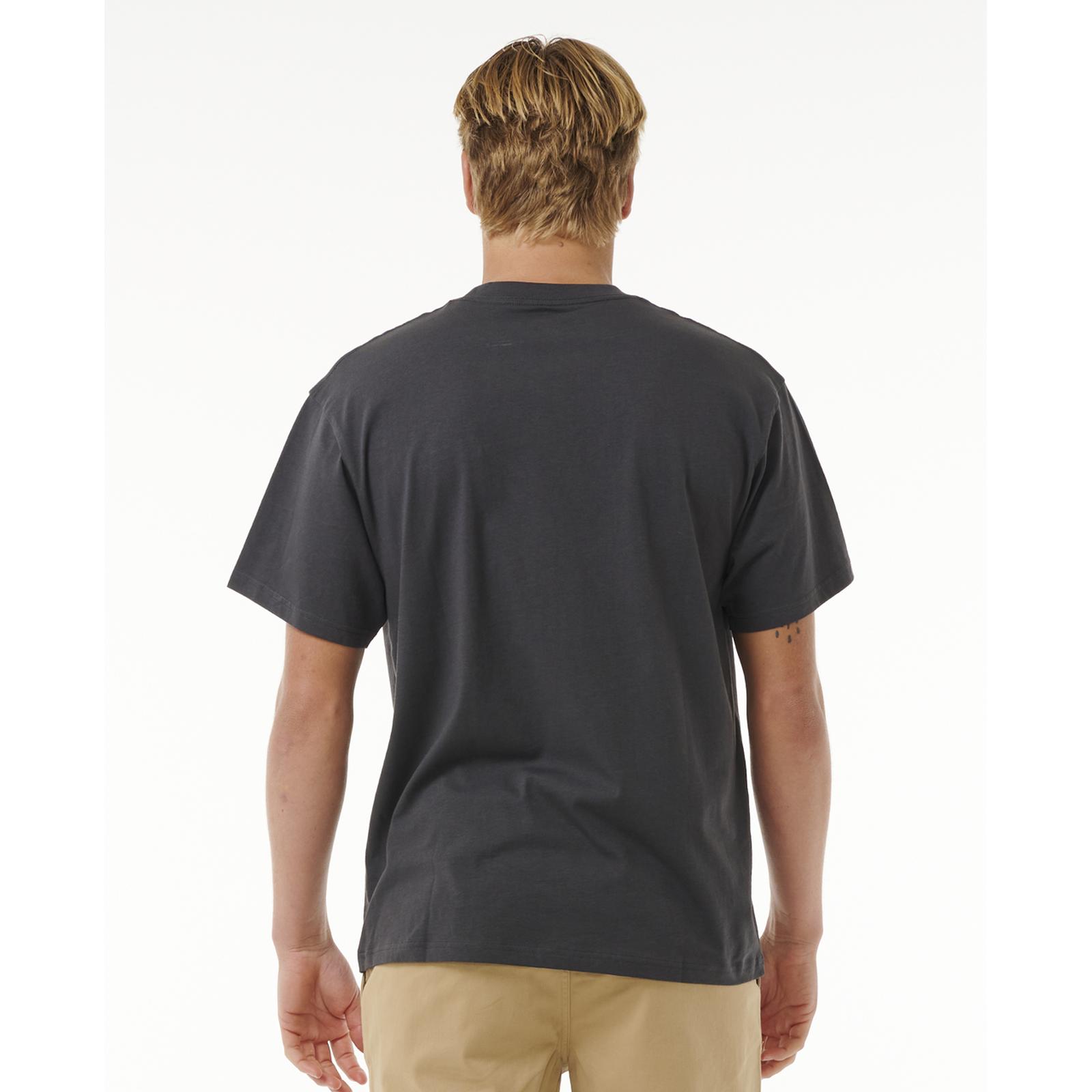Camiseta Top Camiseta Rip Curl Para Hombres Pill Icon Manga Corta Cuello Redondo Algodón - Imagen 14 de 15