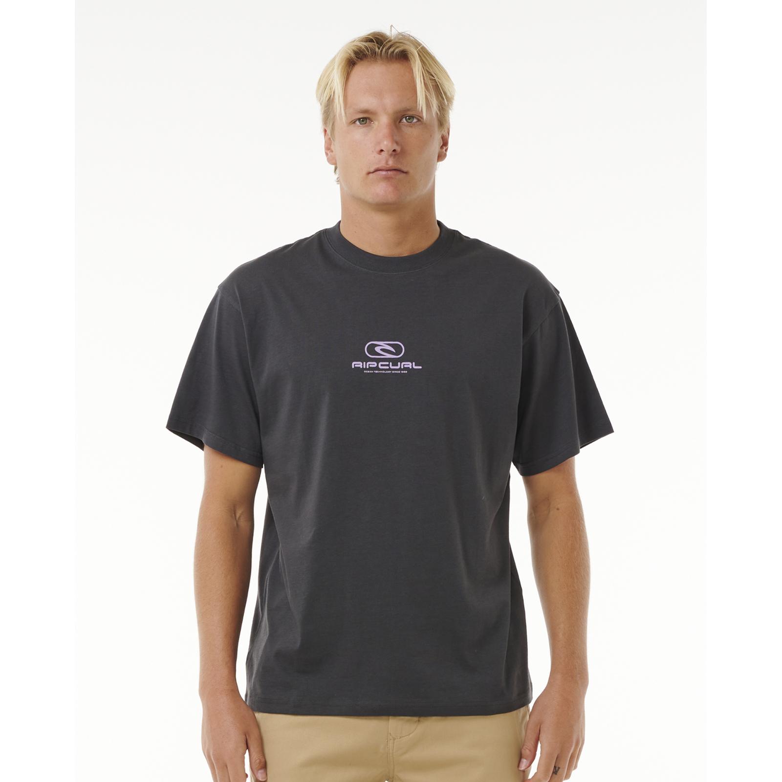 Camiseta Top Camiseta Rip Curl Para Hombres Pill Icon Manga Corta Cuello Redondo Algodón - Imagen 15 de 15