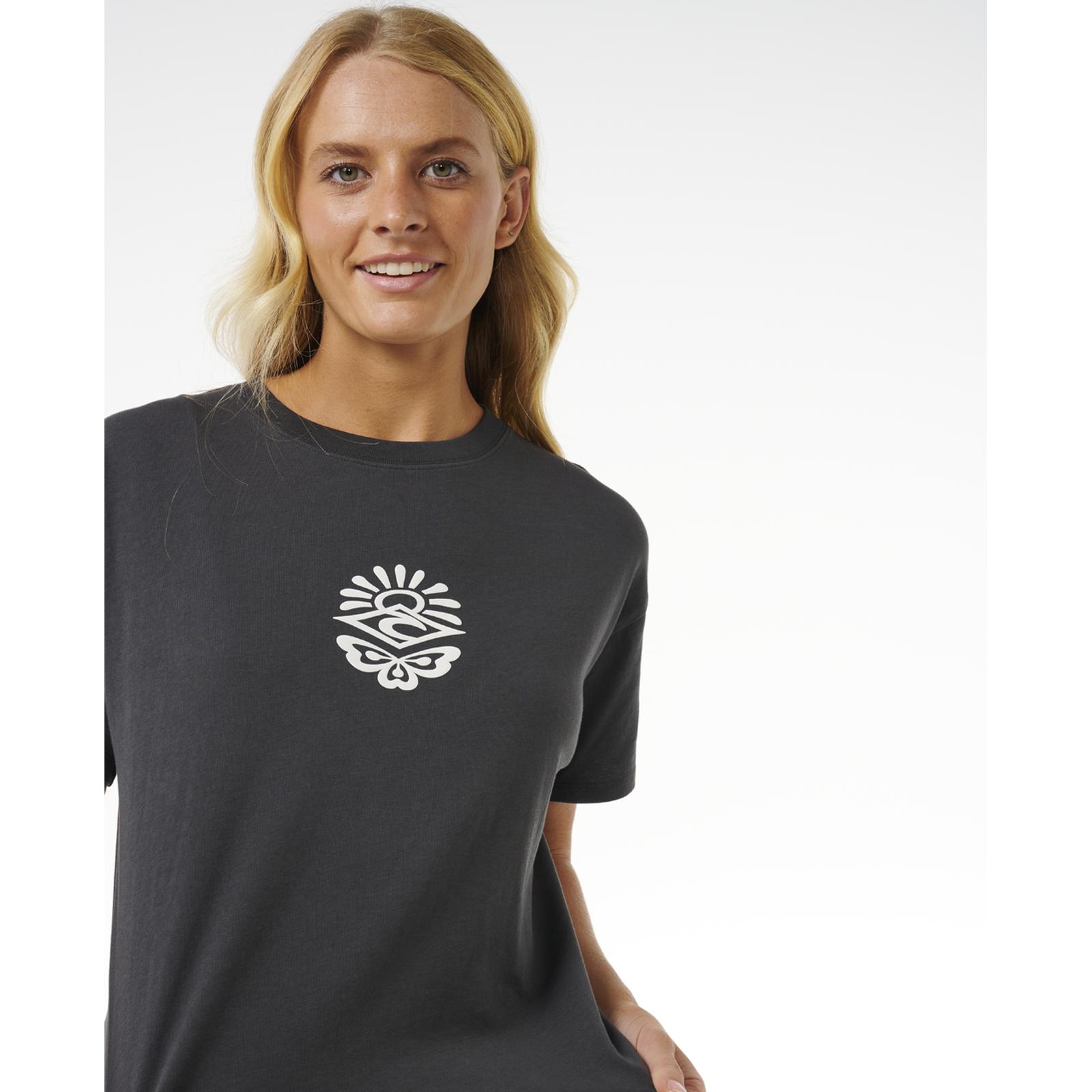 Rip Curl Womens Icons Of Surf Relaxed Fit Short Sleeve T-Shirt Top Tee - Picture 11 of 15