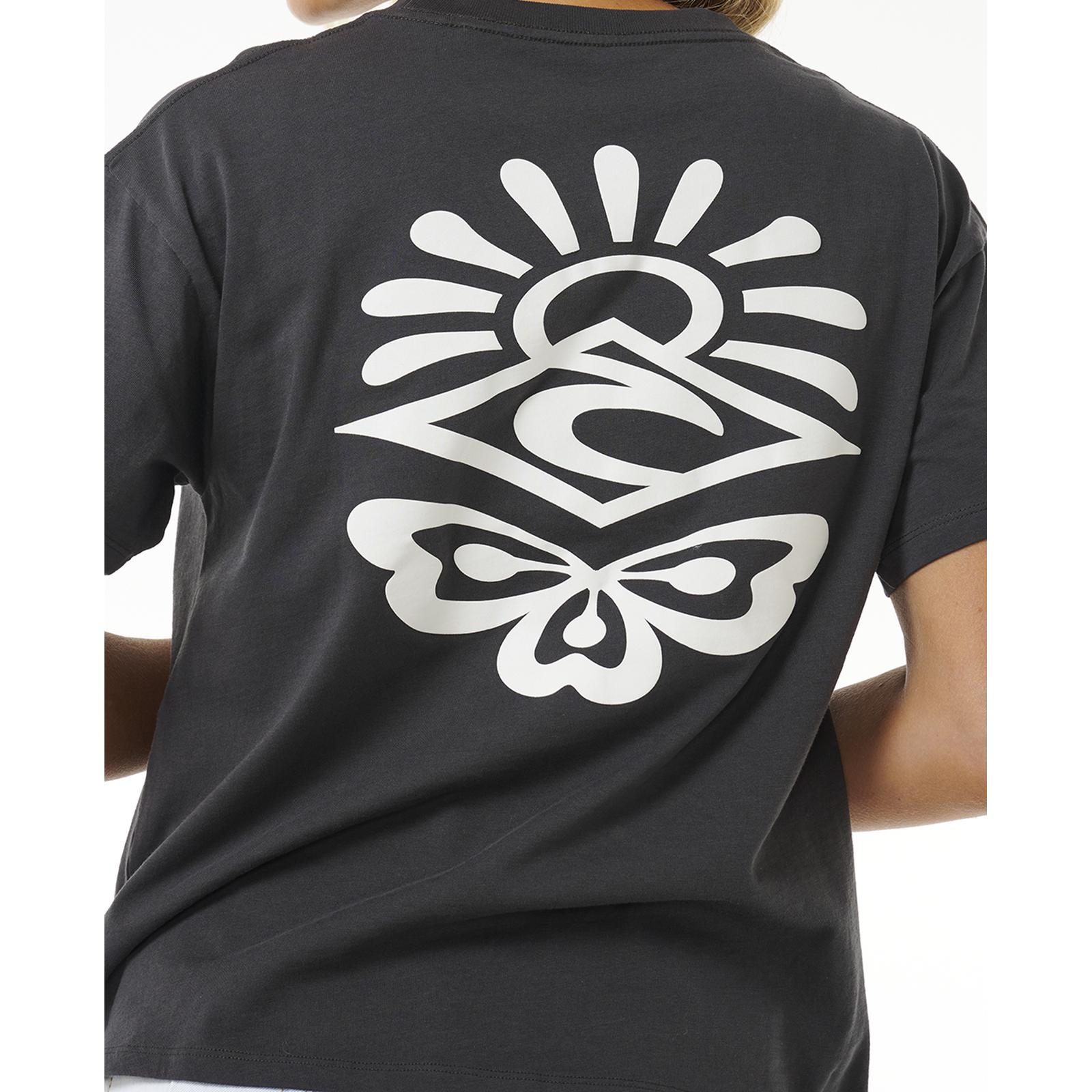 Rip Curl Womens Icons Of Surf Relaxed Fit Short Sleeve T-Shirt Top Tee - Picture 12 of 15