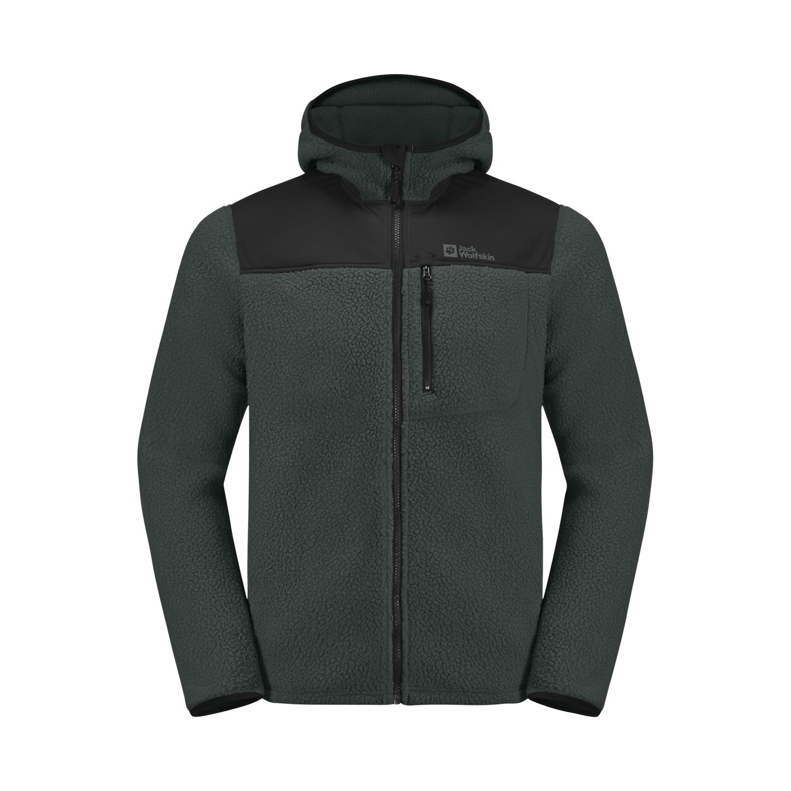 Jack Wolfskin Mens Kammweg Pile Full Zip High Neck Fleece Jacket - Picture 14 of 19