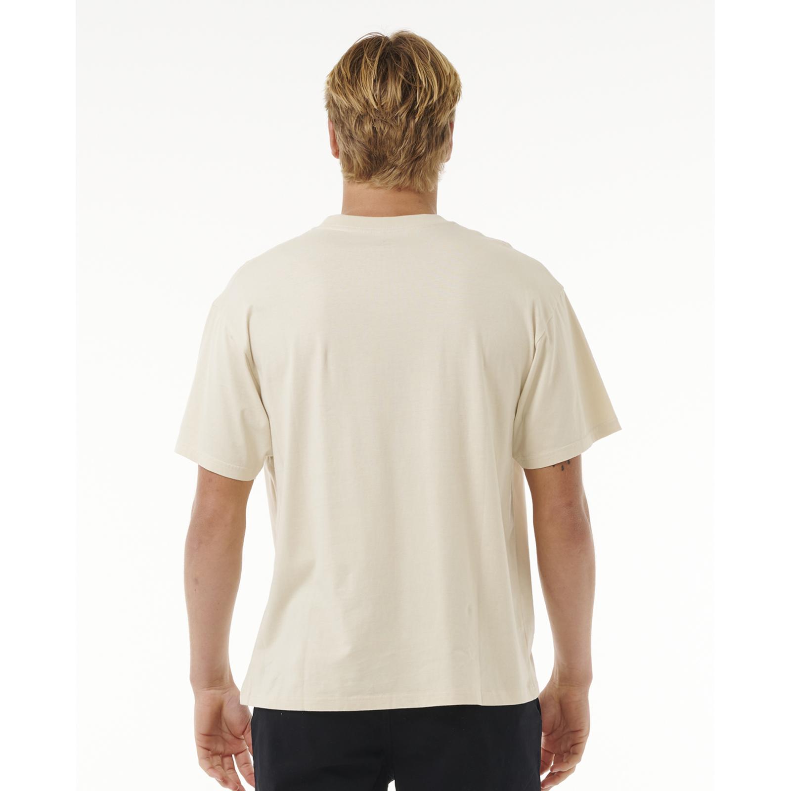 Camiseta Top Camiseta Rip Curl Para Hombres Pill Icon Manga Corta Cuello Redondo Algodón - Imagen 9 de 15