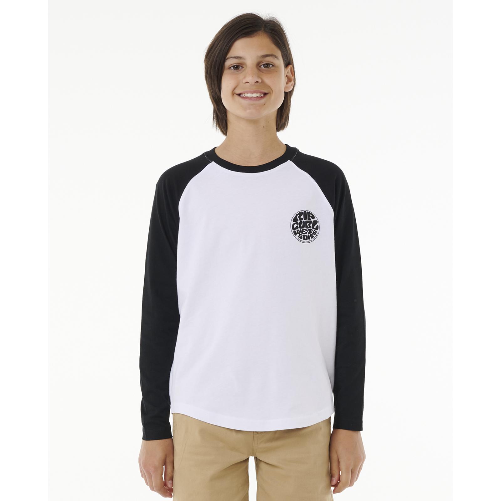 Rip Curl Kids Wettie Icon Long Sleeve Crew Neck T-Shirt Top Tee - Picture 8 of 8