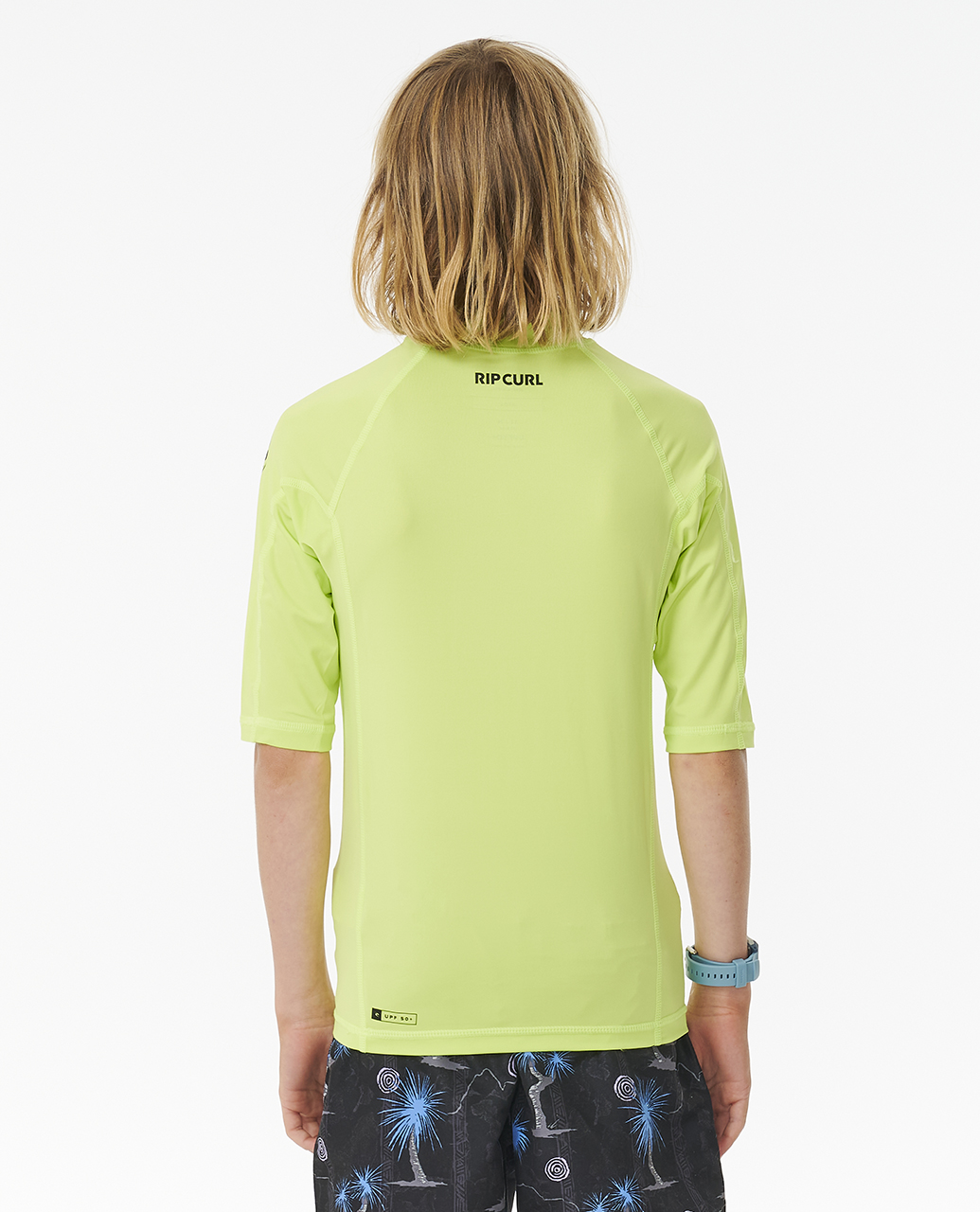 Rip Curl Kids Brand Wave UPF 50 Short Sleeve Surf T-Shirt Rash Vest Top - Picture 9 of 19