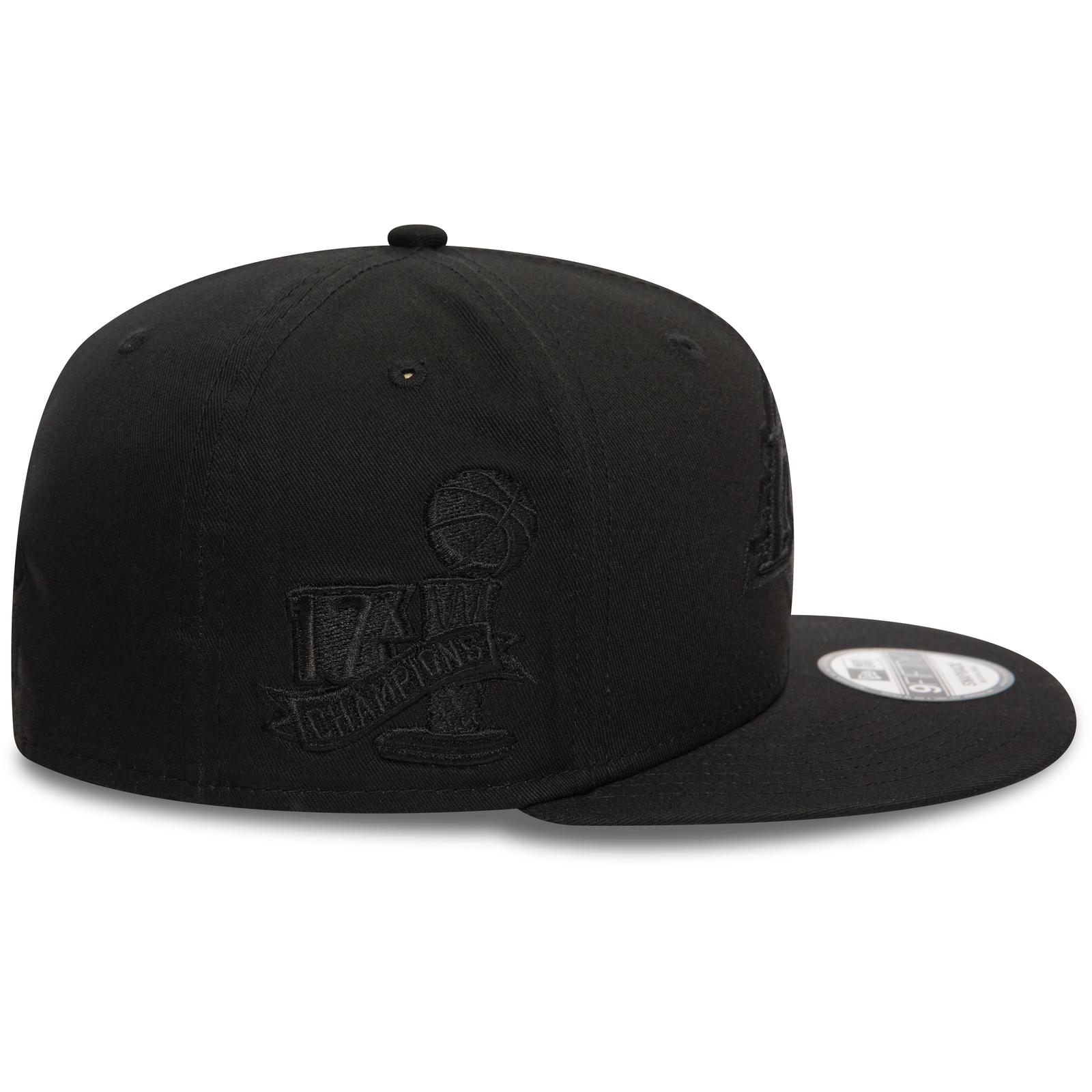 New Era Herren 9FIFTY LA Lakers Snapback Mütze verstellbar Baseball Cap - Schwarz - Bild 5 von 11