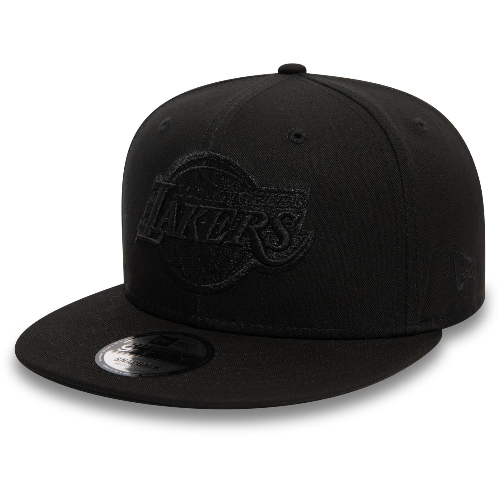 New Era Herren 9FIFTY LA Lakers Snapback Mütze verstellbar Baseball Cap - Schwarz - Bild 6 von 11