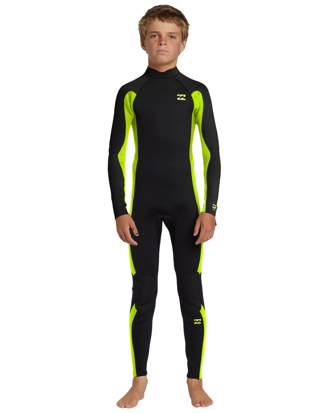 Billabong Kids 3/2mm Foil Back Zip Long Sleeve Full Length Wetsuit - Picture 8 of 13