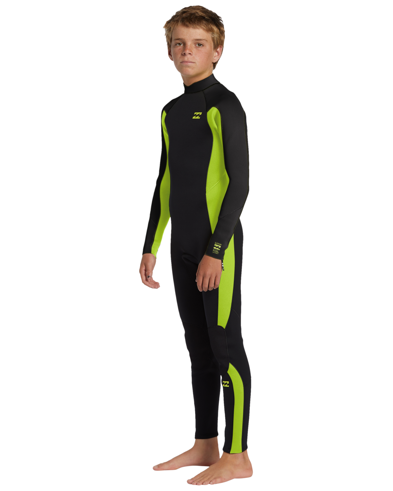 Billabong Kids 3/2mm Foil Back Zip Long Sleeve Full Length Wetsuit - Picture 9 of 13