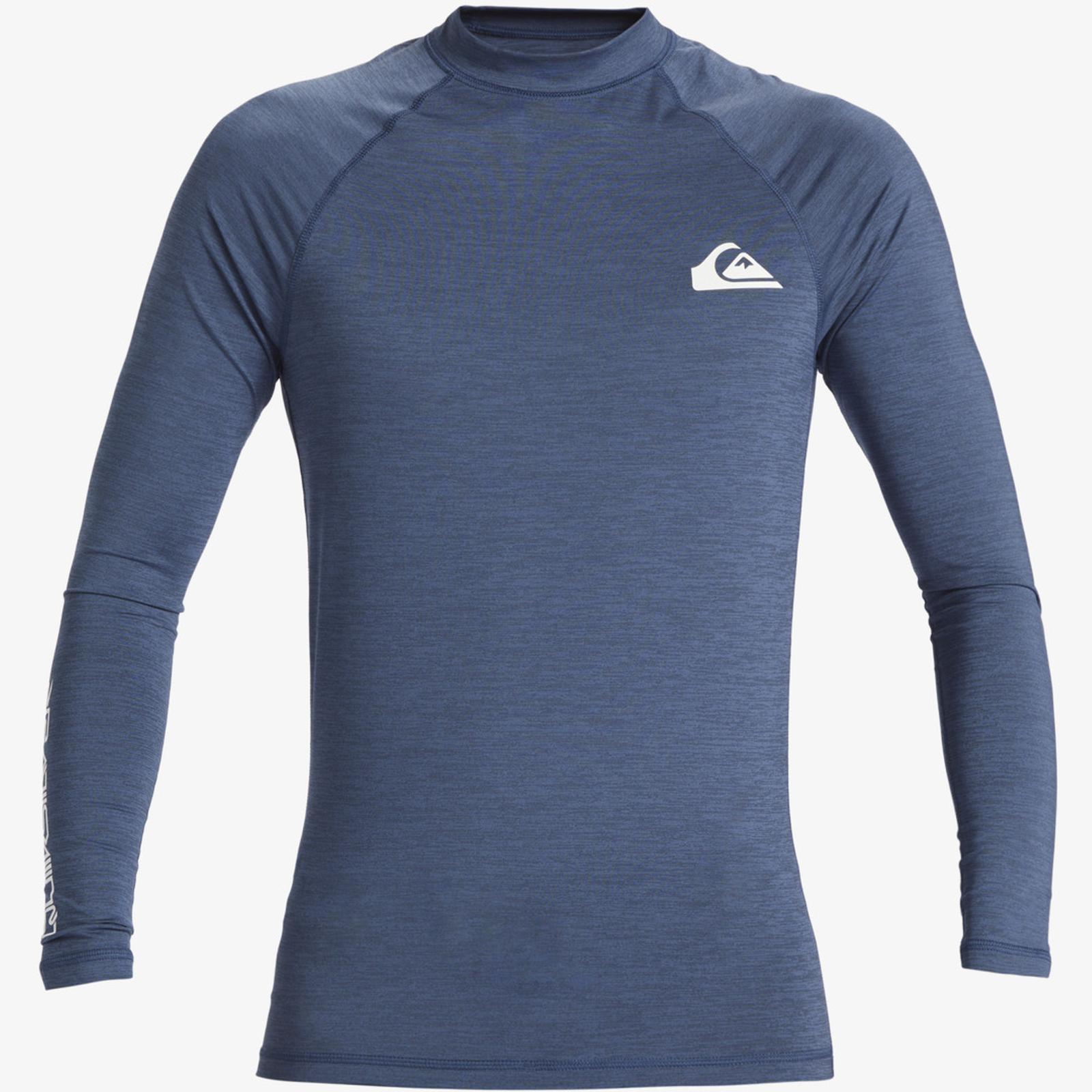 Quiksilver Mens Everyday Long Sleeve Beach Surf Pool UPF50 Rashguard - Picture 17 of 26