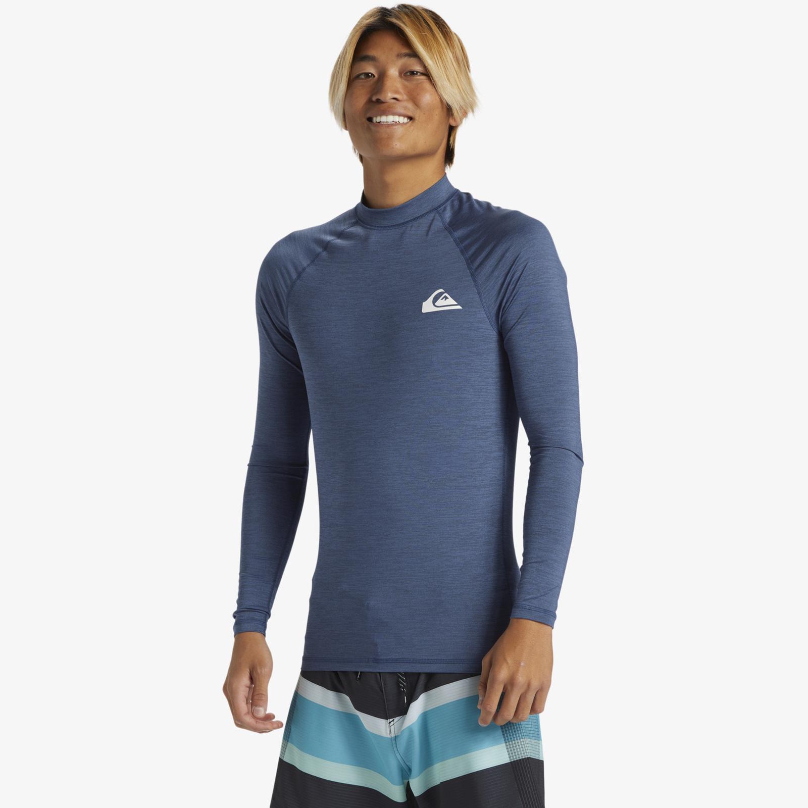 Quiksilver Mens Everyday Long Sleeve Beach Surf Pool UPF50 Rashguard - Picture 19 of 26