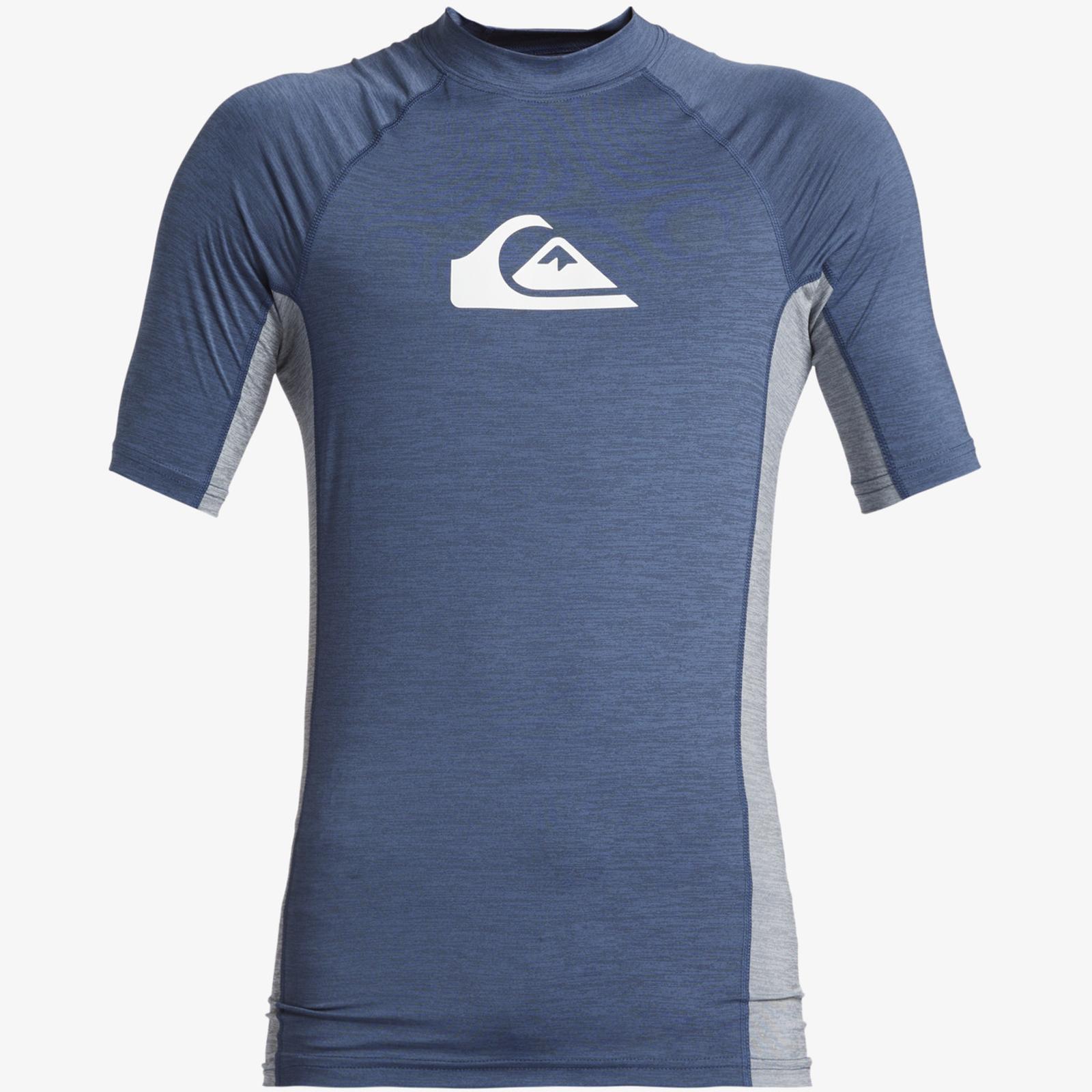 Quiksilver Mens Everyday Short Sleeve UV Protect Surf Surfing Rash Guard Vest - Picture 10 of 11