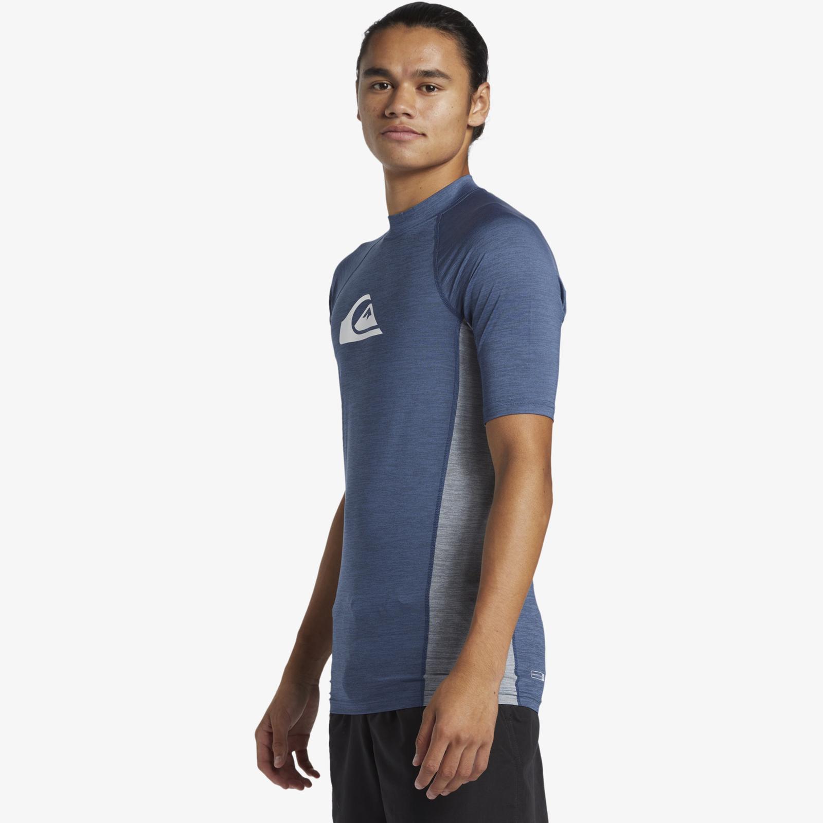 Quiksilver Mens Everyday Short Sleeve UV Protect Surf Surfing Rash Guard Vest - Picture 7 of 11
