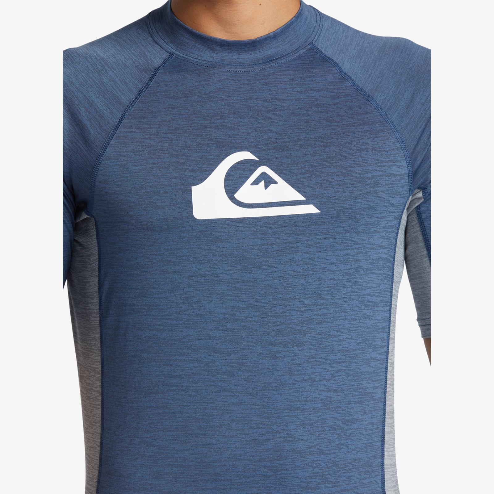 Quiksilver Mens Everyday Short Sleeve UV Protect Surf Surfing Rash Guard Vest - Picture 9 of 11