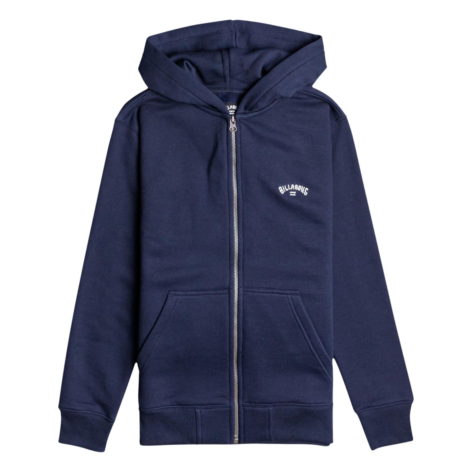 Billabong Kids Arch Zip-Up Hoodie Sweatshirt Sweater Jumper Hooded Full Zip - Picture 3 of 7