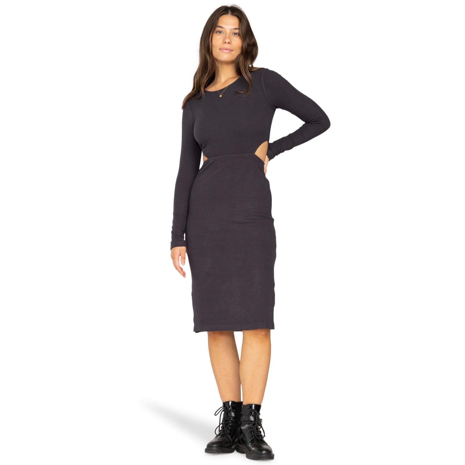 ★E.B.M★ Unbalanced Midi One Piece EMP4WOP050 Billabong Womens Sunny Day Midi Dress Badycon Crew Neck