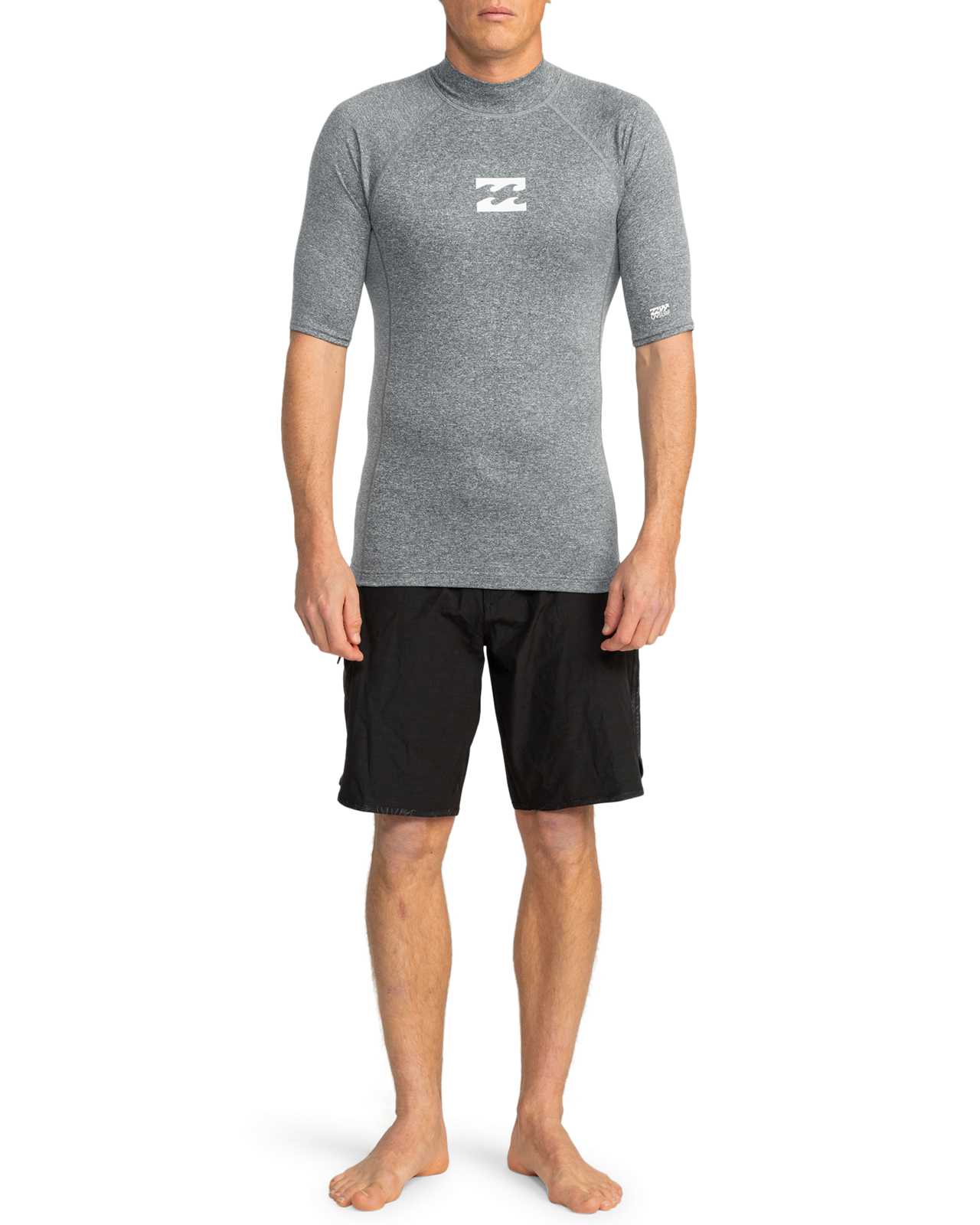 Billabong Mens Waves All Day Short Sleeve Surf Surfing Swim Swimming Rash Vest - Picture 18 of 29