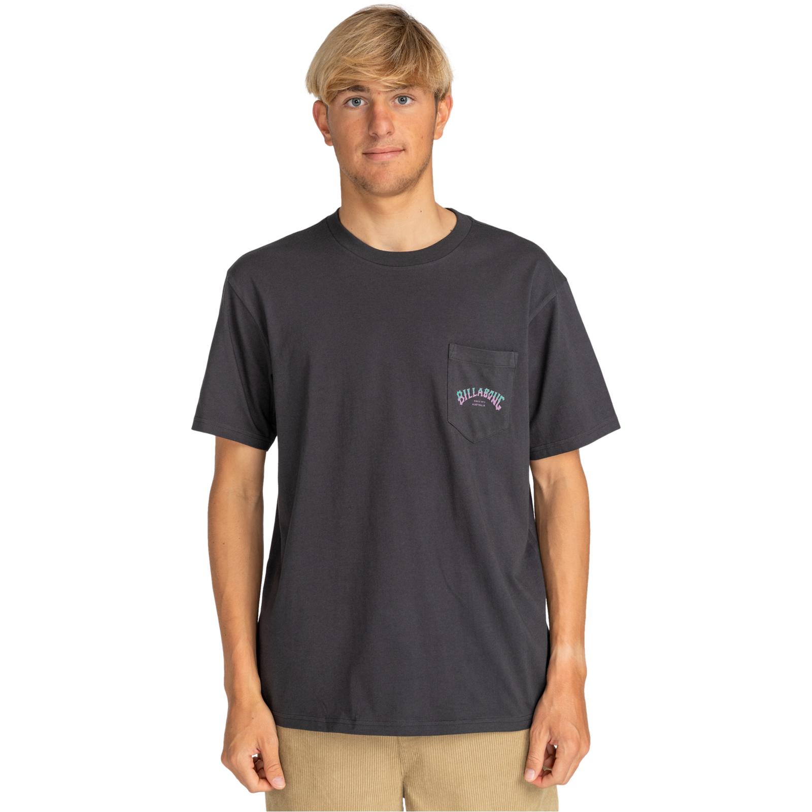 Camiseta Top Camiseta Billabong Para Hombres Arco Apilado Manga Corta Algodón Gráfico - Imagen 7 de 8