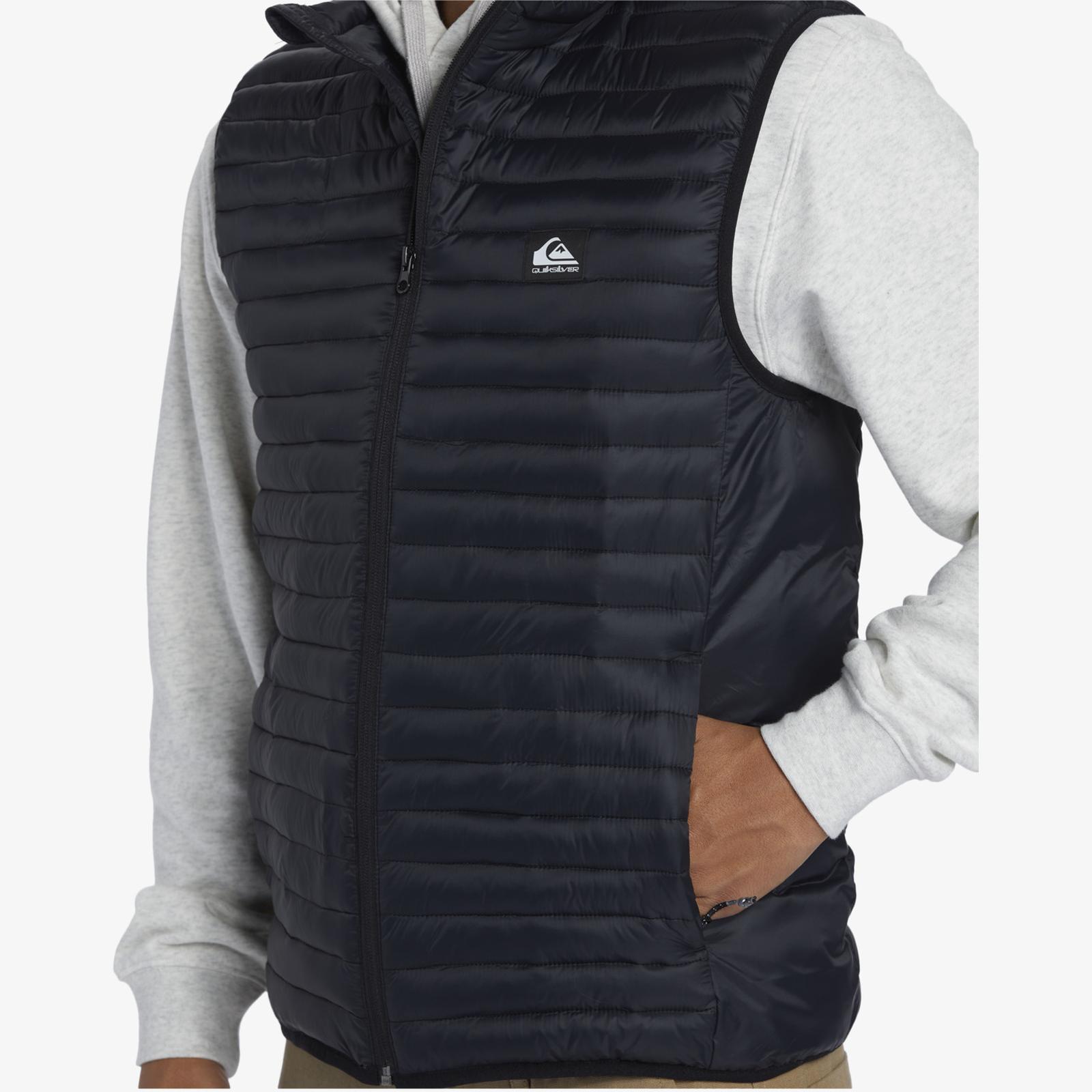 Quiksilver Hombres Chaqueta Aislada Escamosa Sin Mangas Calentador de Cuerpo Chaleco Cálido Invierno - Imagen 4 de 36