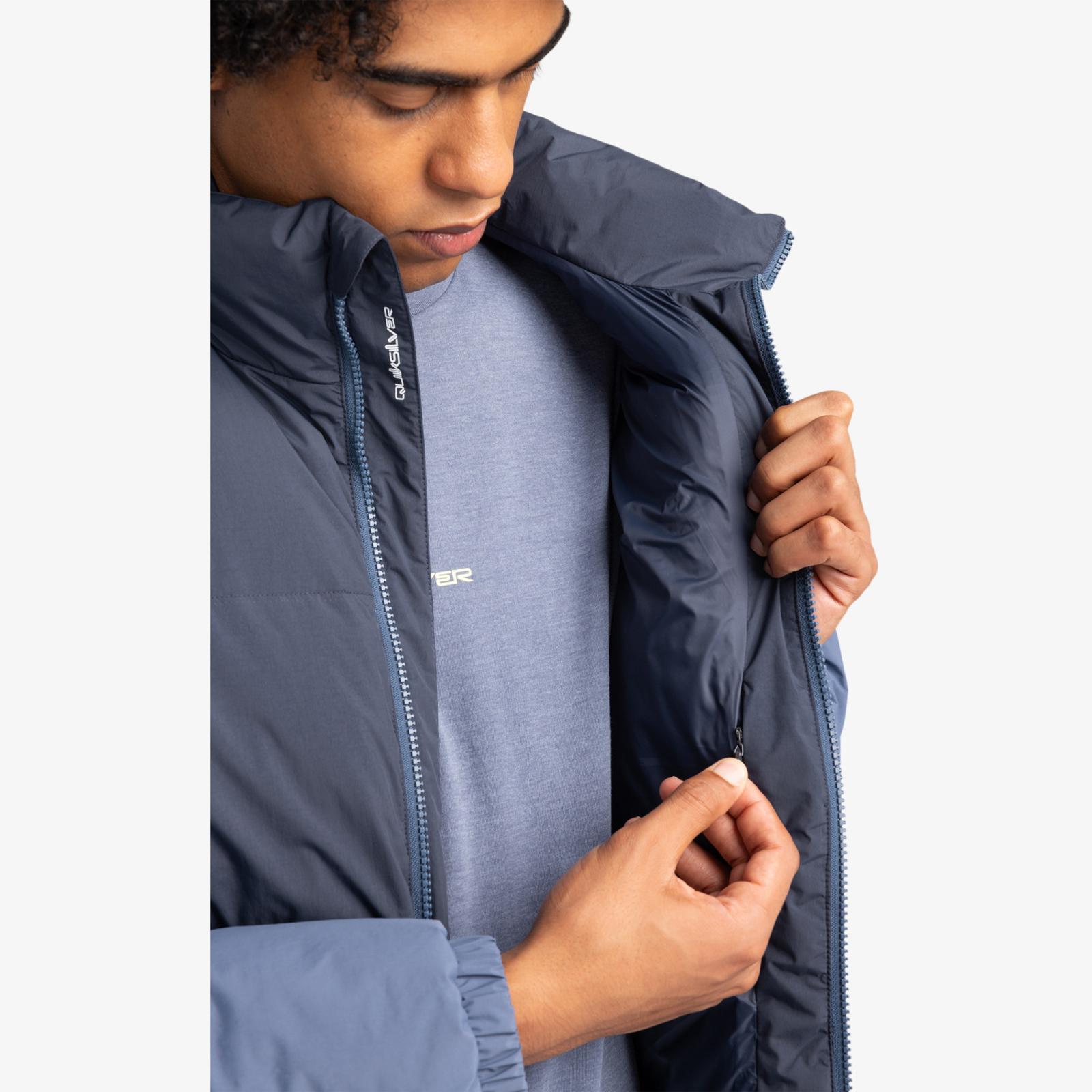 Quiksilver Mens Wild Mountain Water Repellent Puffer Jacket Padded Coat - Picture 6 of 41