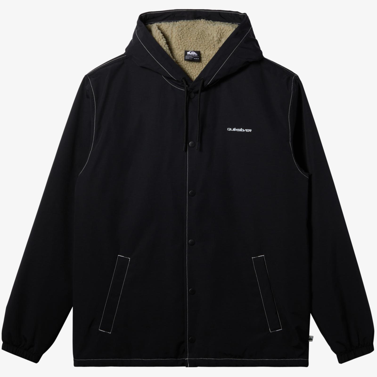 Quiksilver Mens Rain Cloud Coach Hooded Jacket Winter Bomber Coat Waterproof - Picture 8 of 17