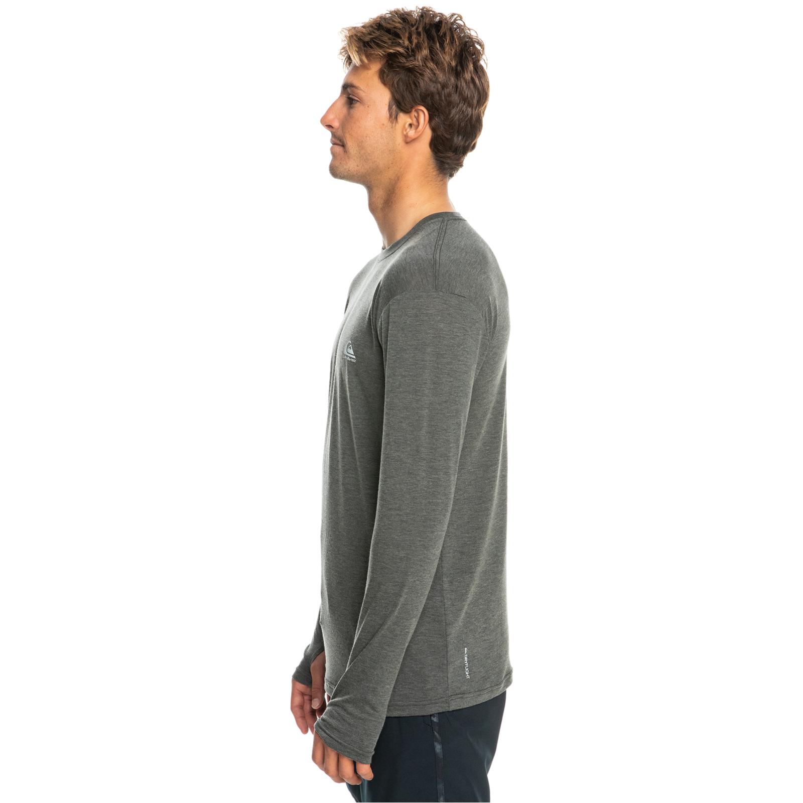 Quiksilver Mens Coastal Run Long Sleeve Crew Neck T-Shirt Top Tee - Picture 6 of 39