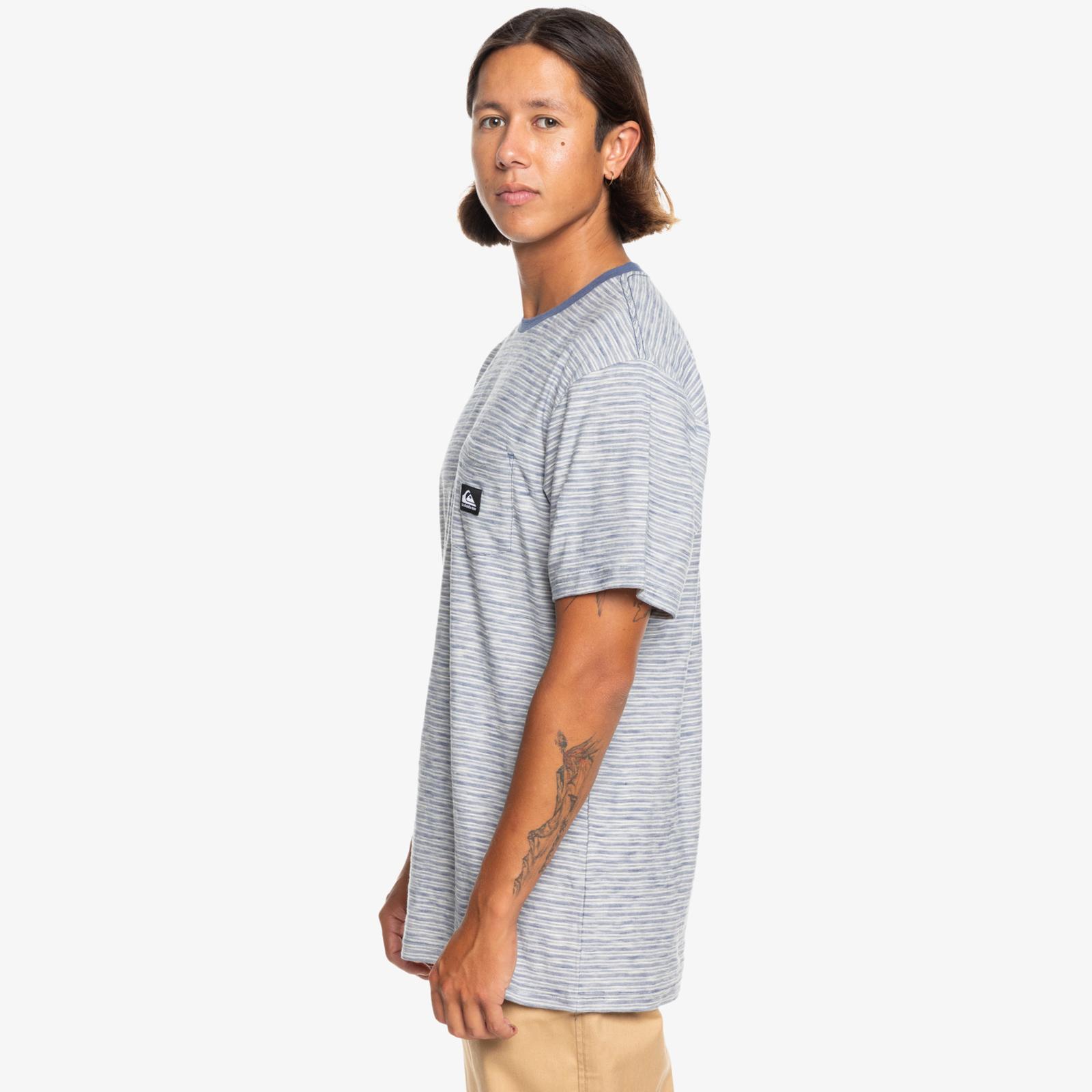 Quiksilver Para Hombres Kentin Manga Corta Bolsillo Camiseta Top Algodón Surf Surf - Imagen 13 de 16