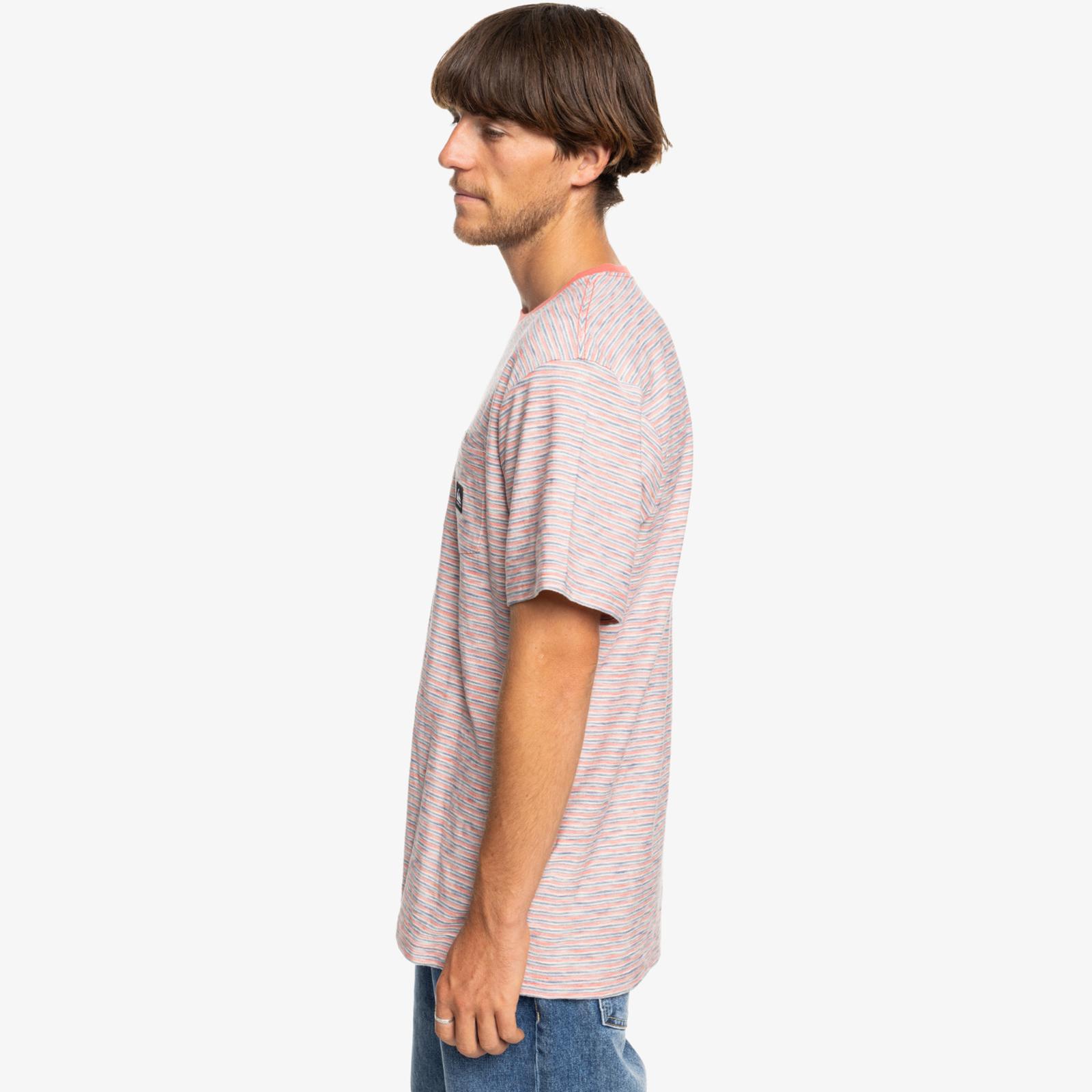 Quiksilver Para Hombres Kentin Manga Corta Bolsillo Camiseta Top Algodón Surf Surf - Imagen 6 de 16