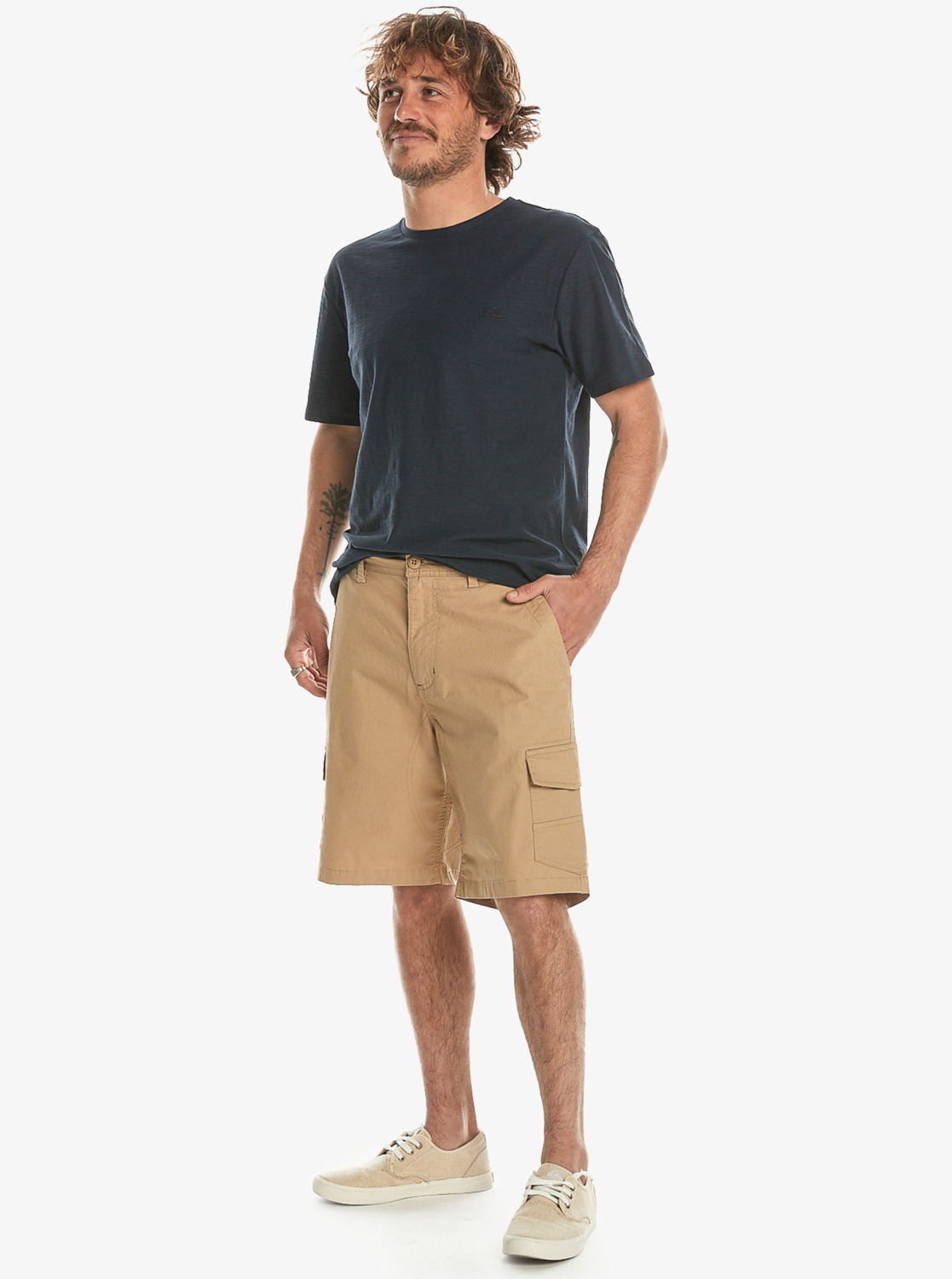 Quiksilver Mens MW Cargo Short Casual Outdoor Multi Pockets Shorts - Picture 4 of 11