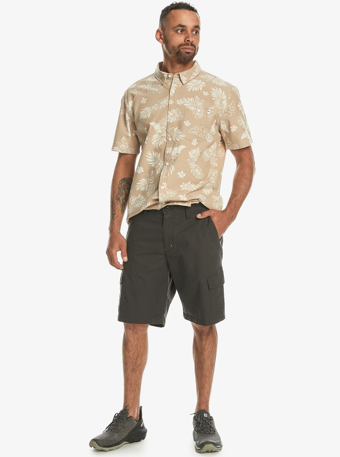 Quiksilver Mens MW Cargo Short Casual Outdoor Multi Pockets Shorts - Picture 9 of 11
