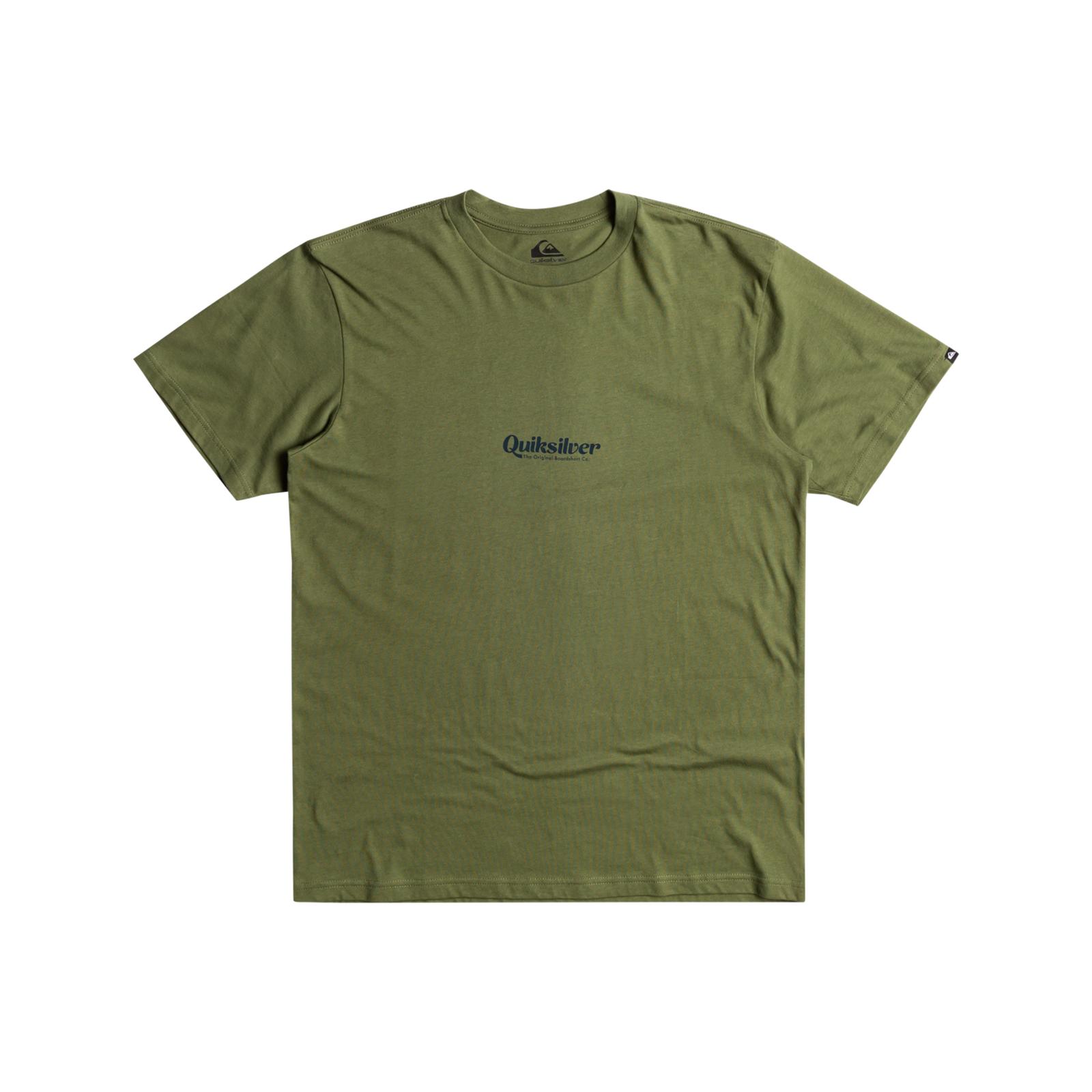 Camiseta Top Quiksilver Para Hombres QS Letras Simples Manga Corta Cuello Redondo Gráfico - Imagen 6 de 7