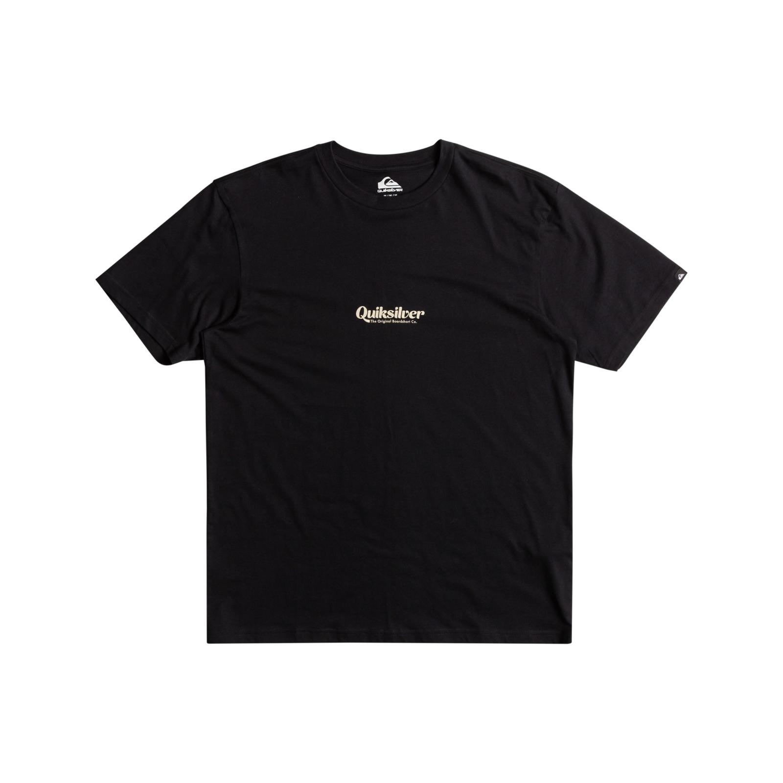 Camiseta Top Quiksilver Para Hombres QS Letras Simples Manga Corta Cuello Redondo Gráfico - Imagen 3 de 7