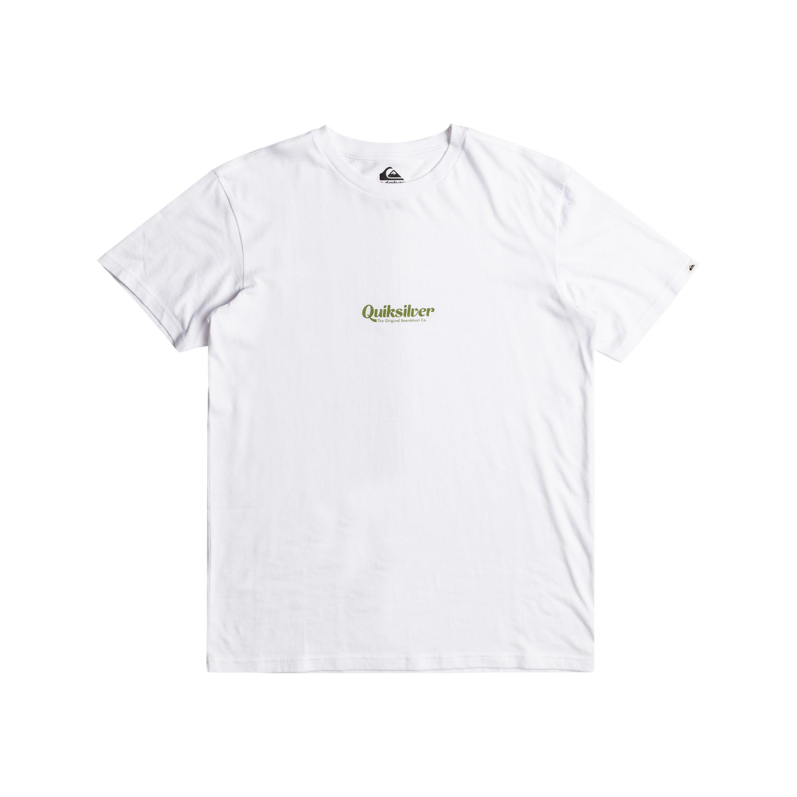 Camiseta Top Quiksilver Para Hombres QS Letras Simples Manga Corta Cuello Redondo Gráfico - Imagen 7 de 7