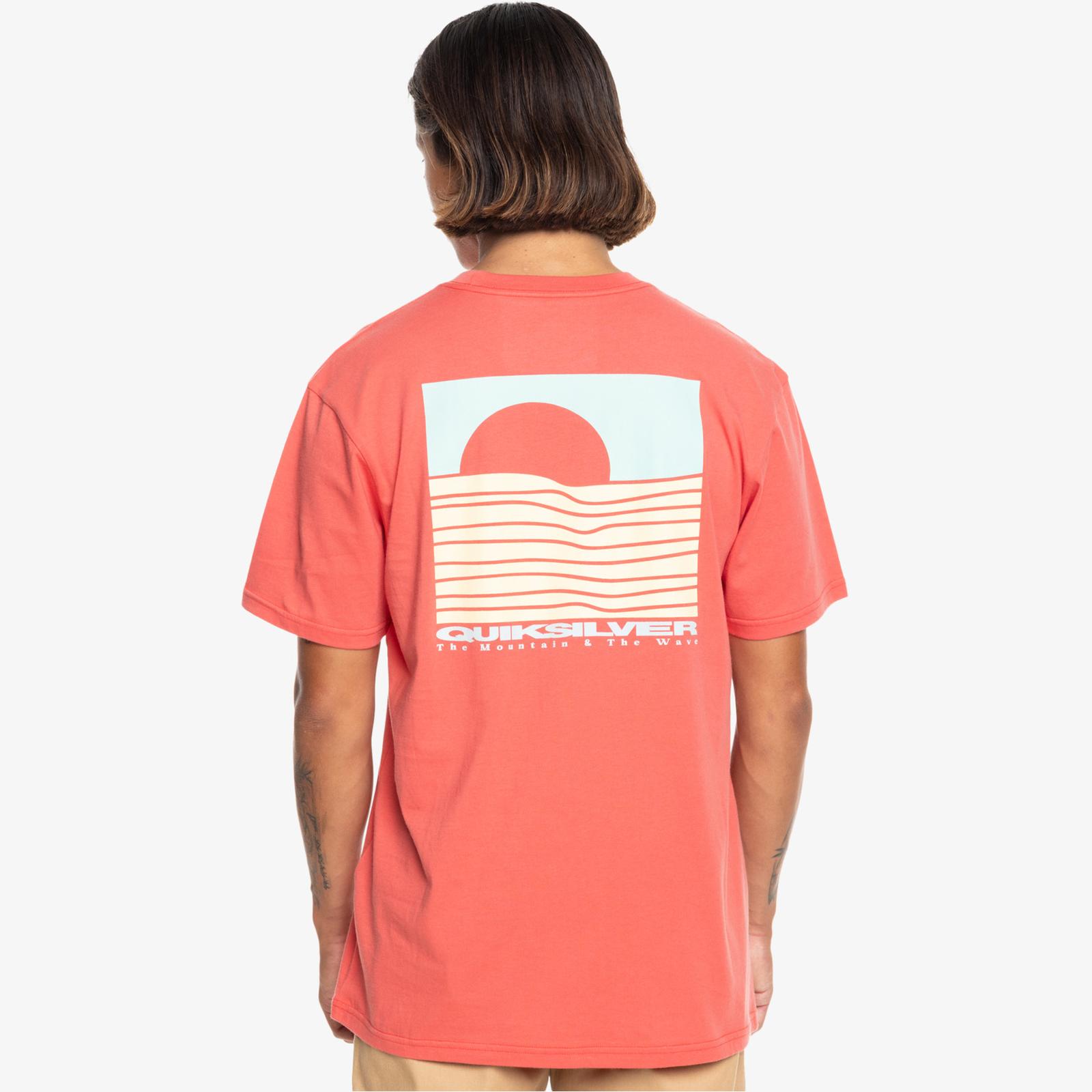 Quiksilver Mens Eye On Horizon Short Sleeve Cotton T-Shirt Top Tee Crew Neck - Picture 2 of 14
