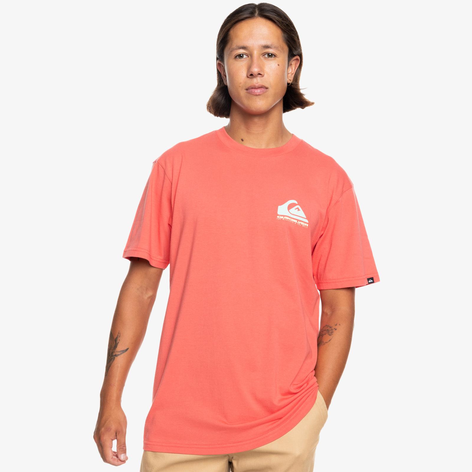 Quiksilver Mens Eye On Horizon Short Sleeve Cotton T-Shirt Top Tee Crew Neck - Picture 3 of 14