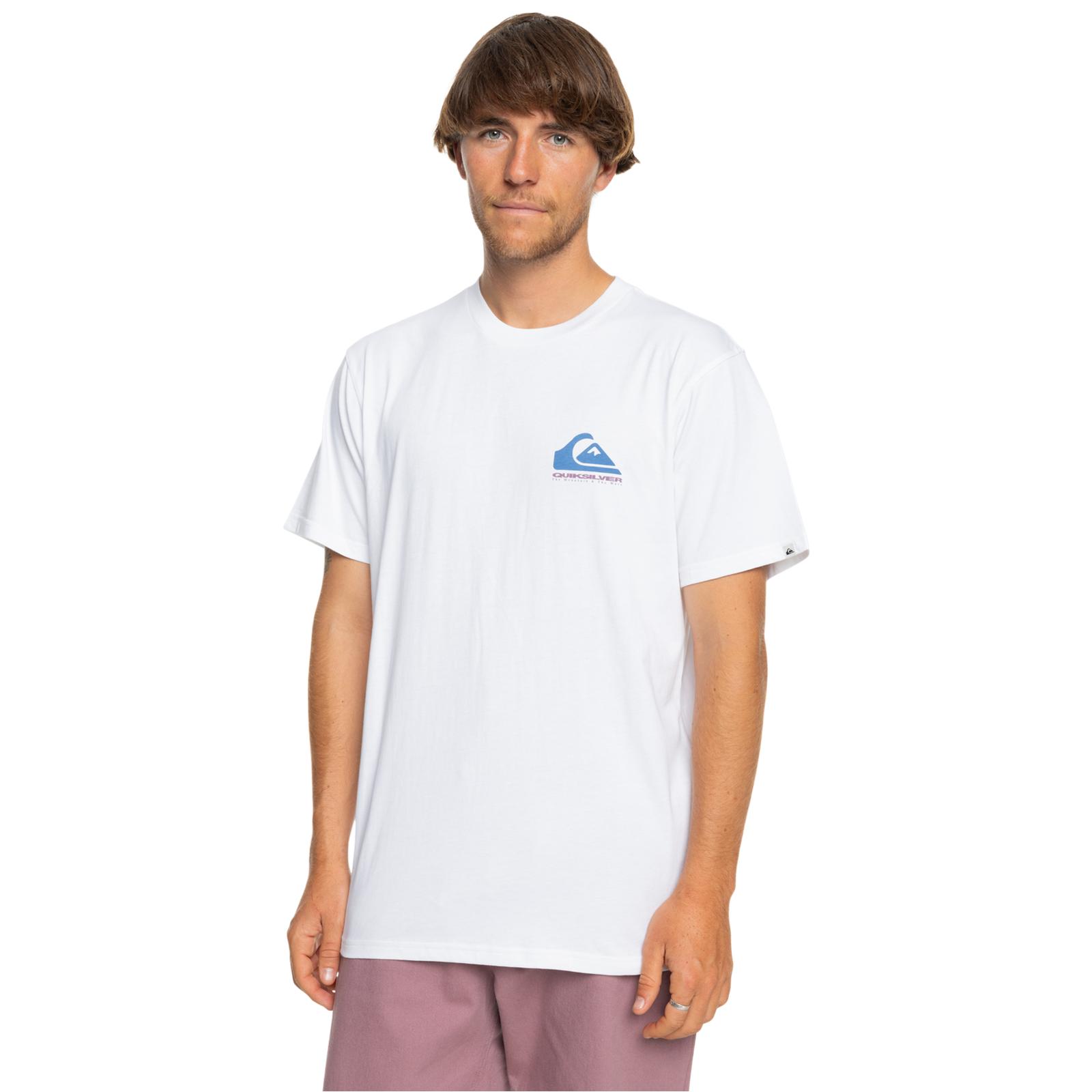 Quiksilver Mens Eye On Horizon Short Sleeve Cotton T-Shirt Top Tee Crew Neck - Picture 9 of 14