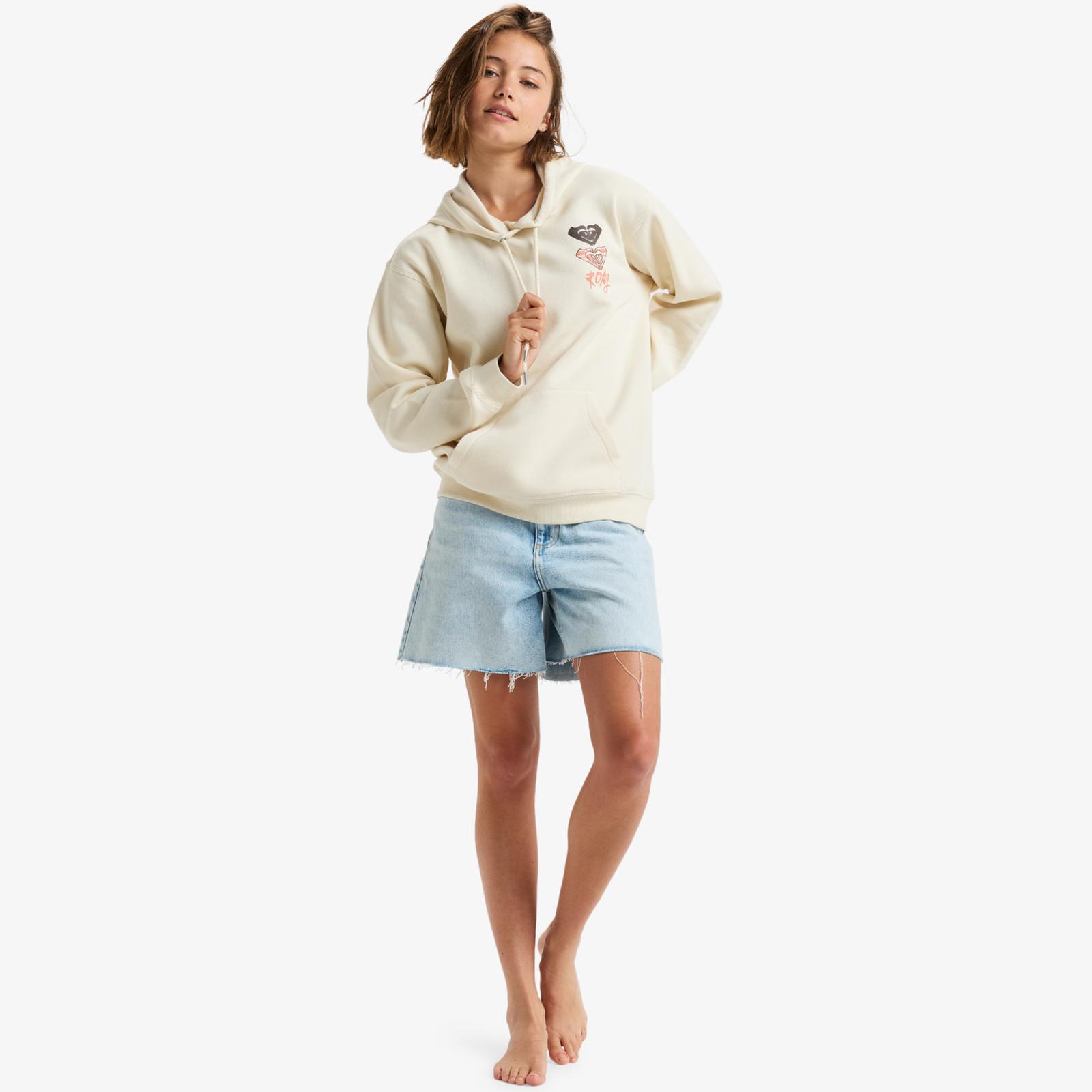 Roxy Womens Surf Stoked Pullover Hoodie Sweatshirt Hoody Hooded Relaxed Fit - Picture 19 of 19