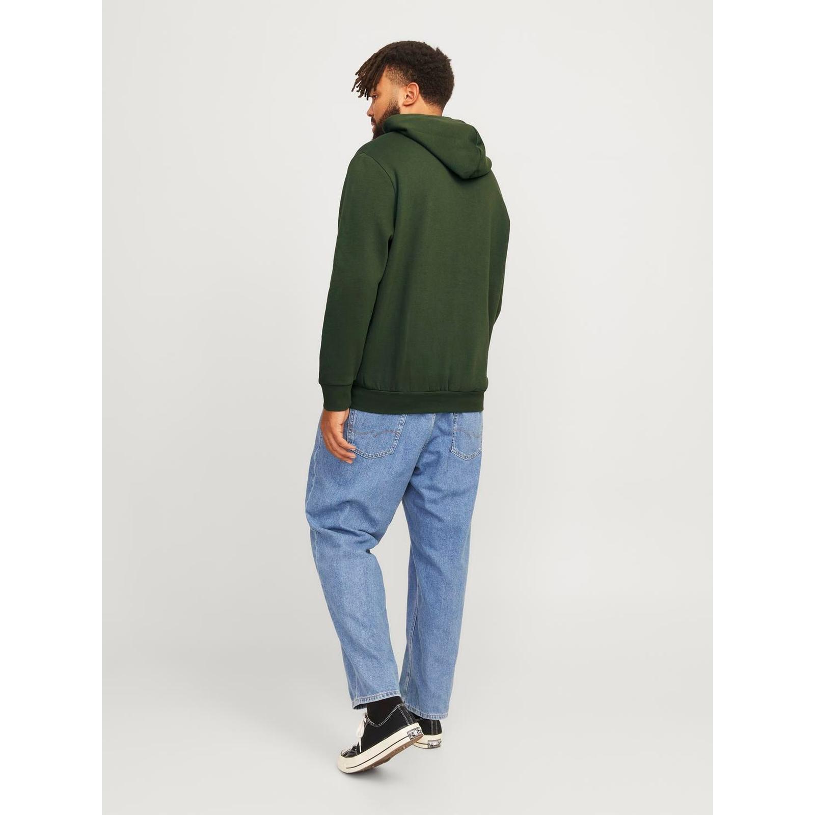 Jack & Jones Mens Logo Plus Size Big Tall Hooded Pullover Sweatshirt Hoodie - Picture 26 of 34