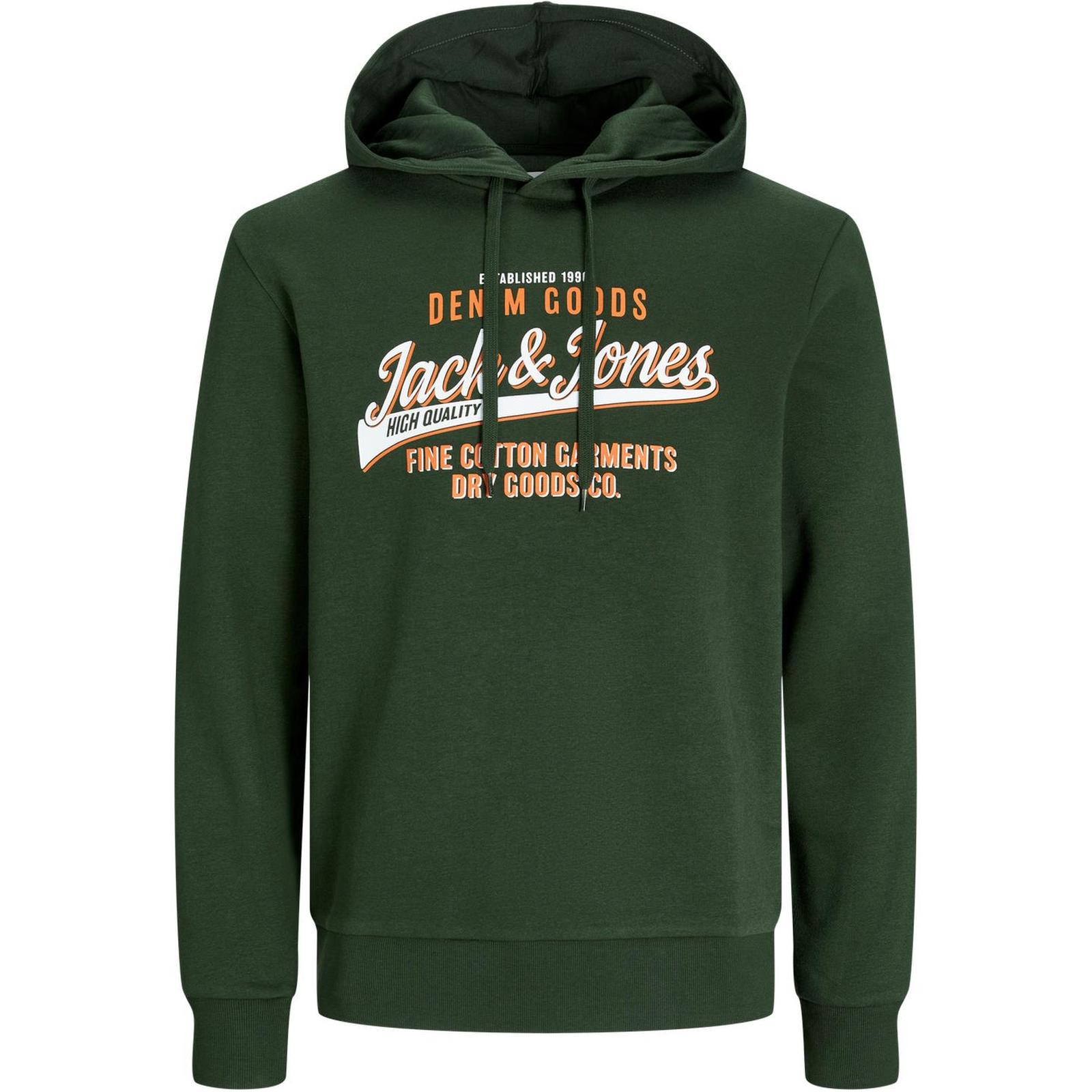 Jack & Jones Mens Logo Plus Size Big Tall Hooded Pullover Sweatshirt Hoodie - Picture 31 of 34