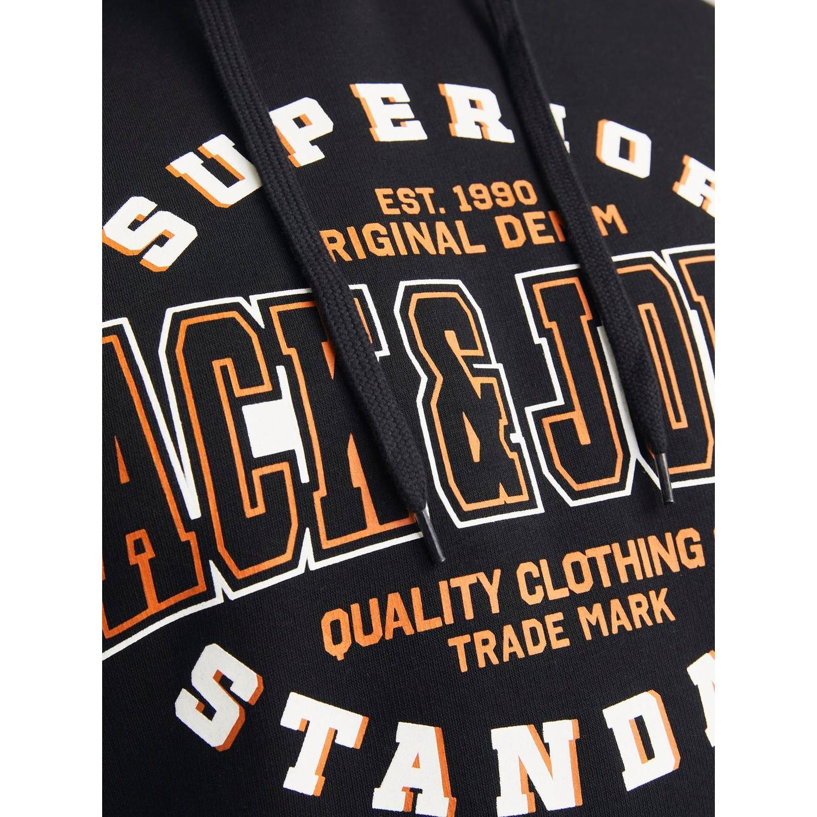 Jack & Jones Mens Logo Plus Size Big Tall Hooded Pullover Sweatshirt Hoodie - Picture 9 of 34