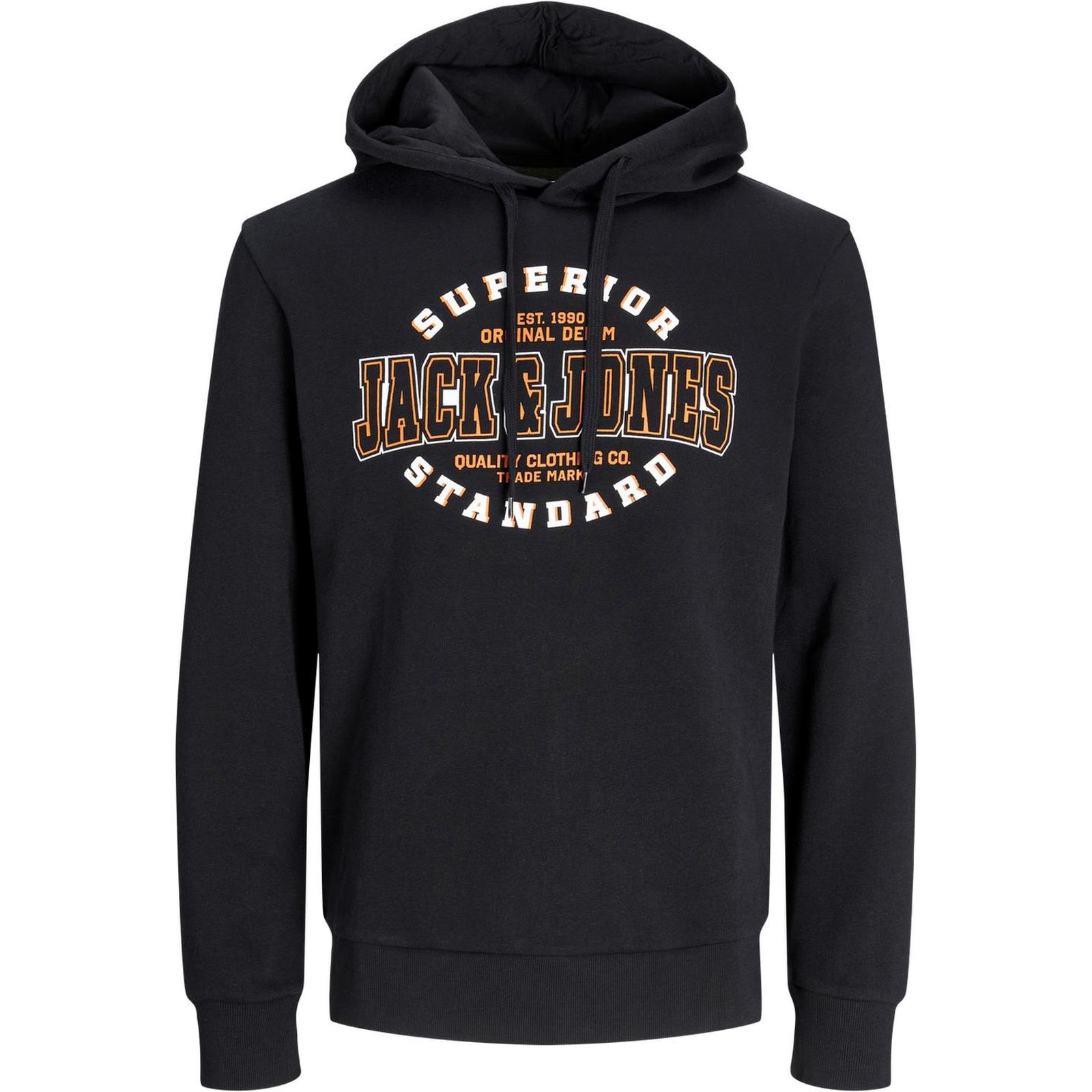Jack & Jones Mens Logo Plus Size Big Tall Hooded Pullover Sweatshirt Hoodie - Picture 11 of 34