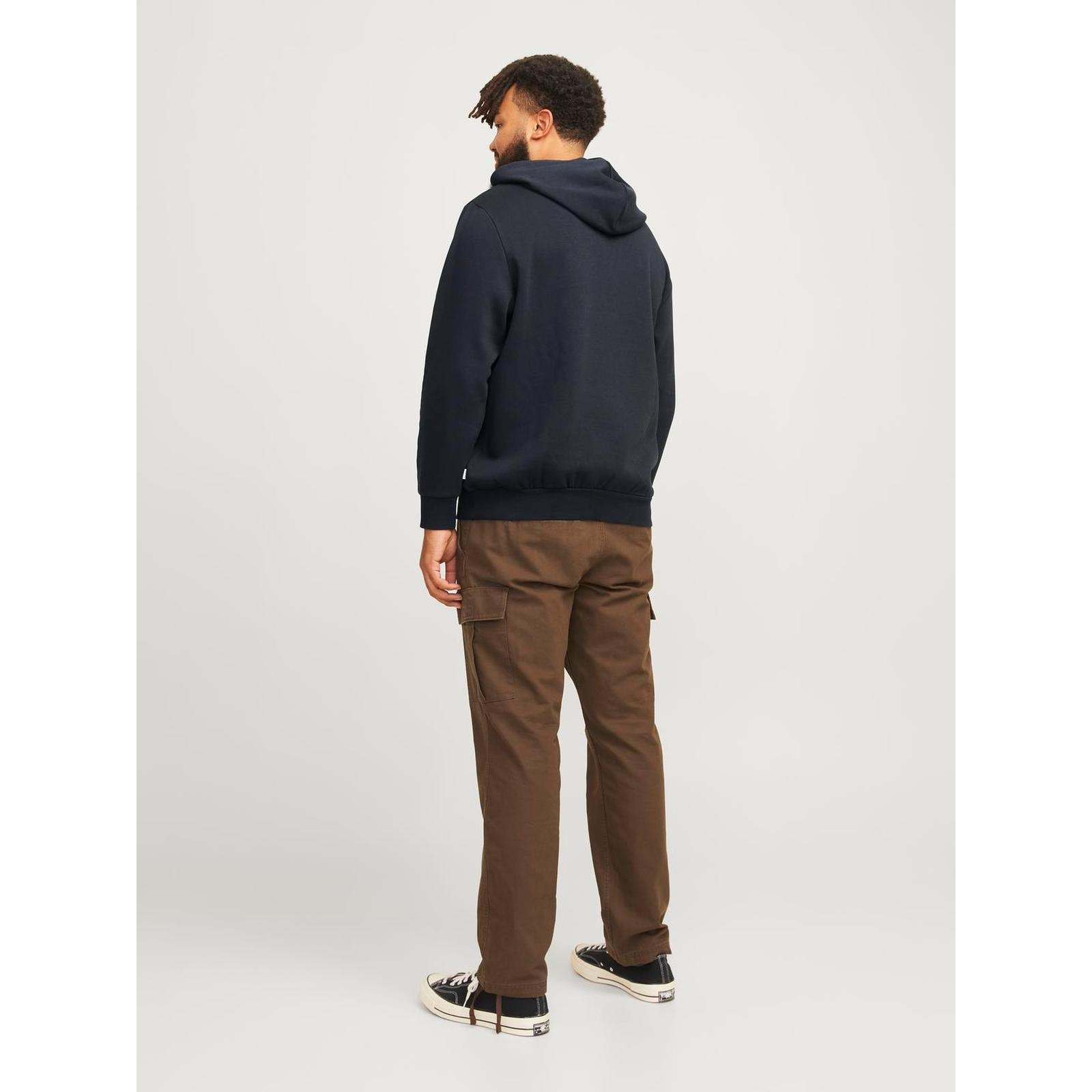 Jack & Jones Mens Logo Plus Size Big Tall Hooded Pullover Sweatshirt Hoodie - Picture 16 of 34