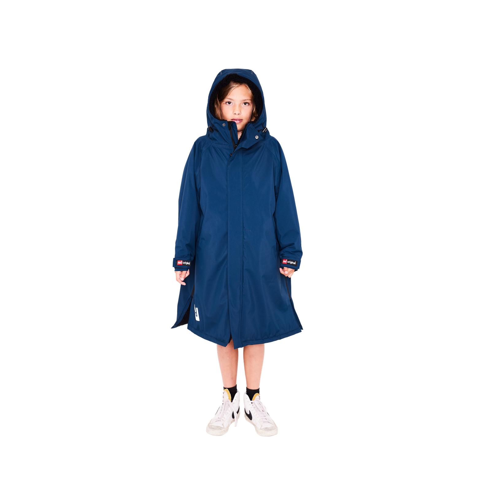 Red Kids Dry Pro Hooded Surf Surfing Swim Fur Lining Changing Robe - Picture 14 of 25