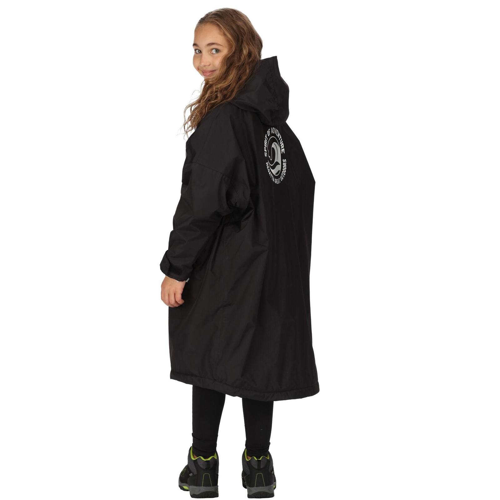 Regatta Kids Spirit Of Adventure Hooded Waterproof Warm Drying Changing Robe - Picture 7 of 150