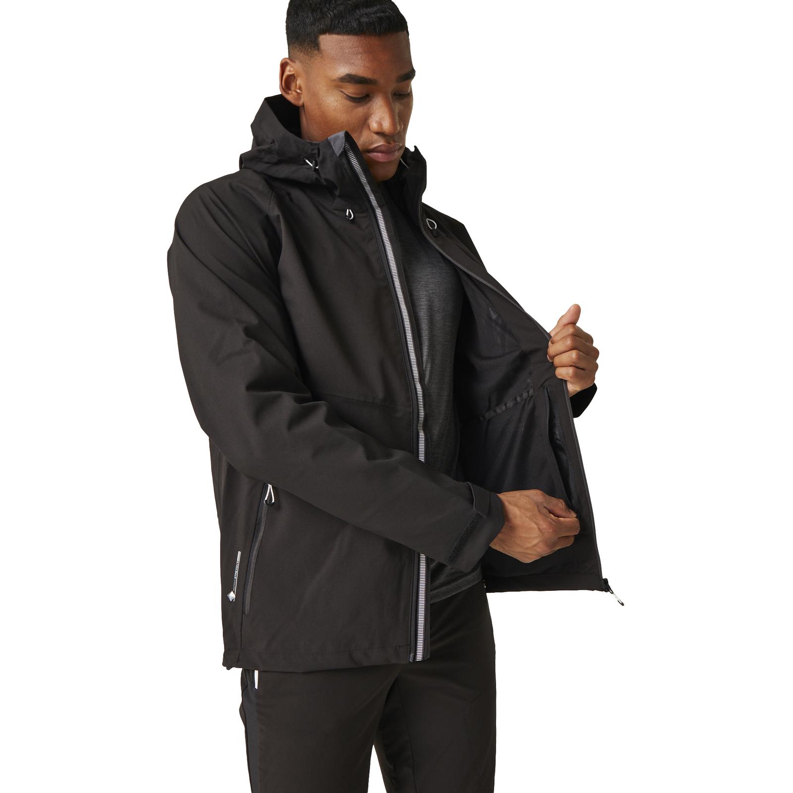 Regatta Mens Britedale Waterproof Walking Rain Jacket Coat - Blue Wing Navy - Picture 12 of 12