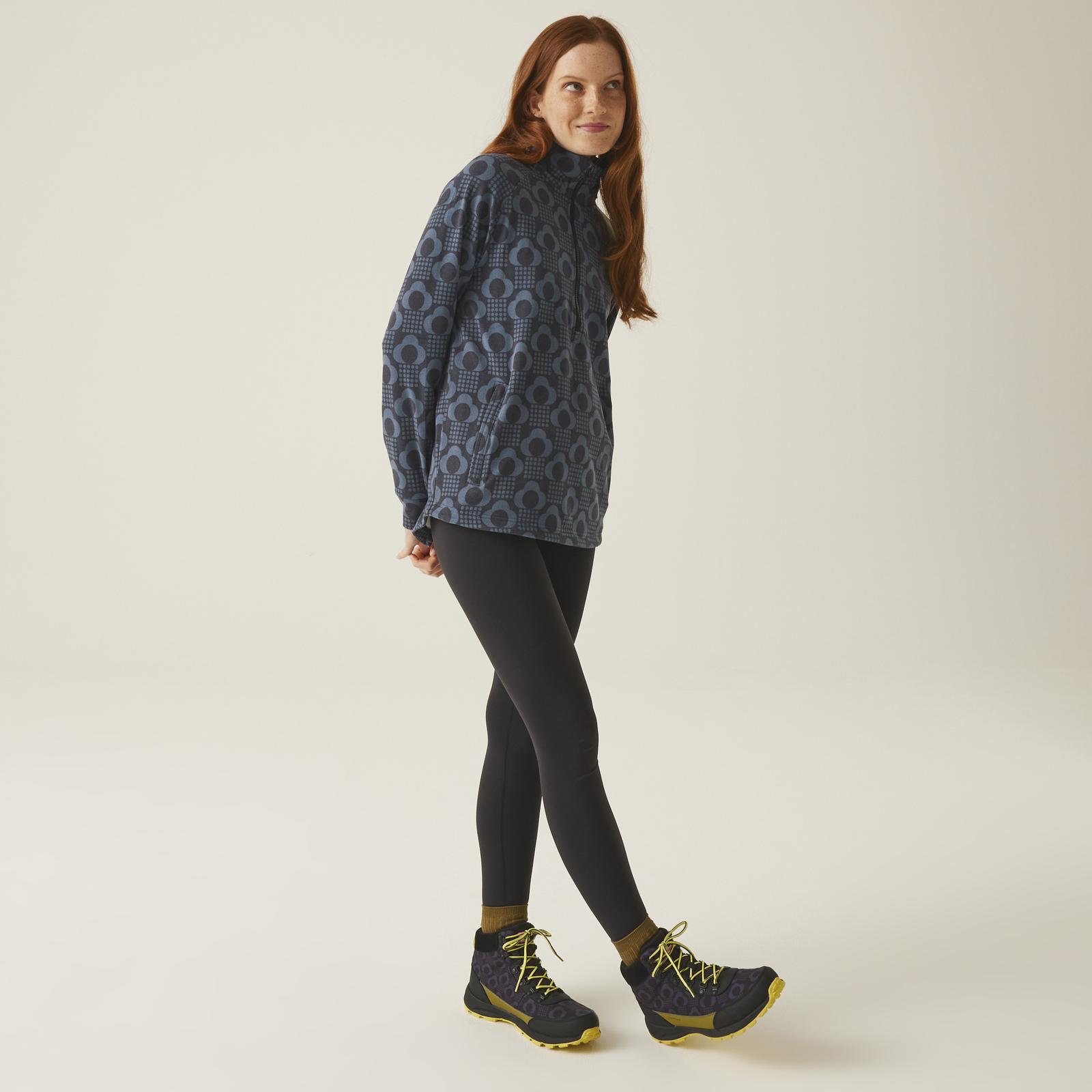 Regatta Womens Orla Kiely Half Zip Pullover Warm Winter Fleece Jumper - Picture 10 of 13