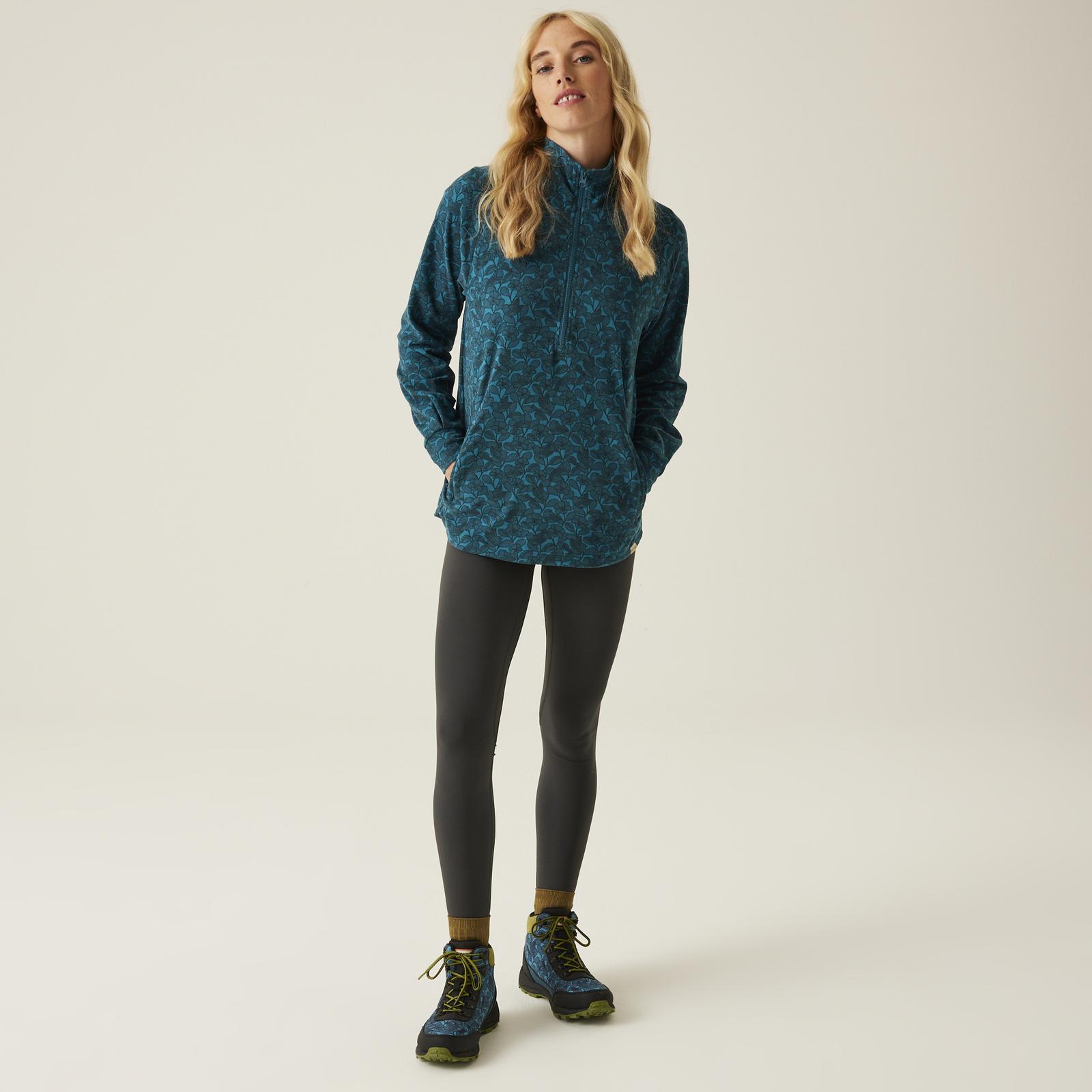Regatta Womens Orla Kiely Half Zip Pullover Warm Winter Fleece Jumper - Picture 7 of 13
