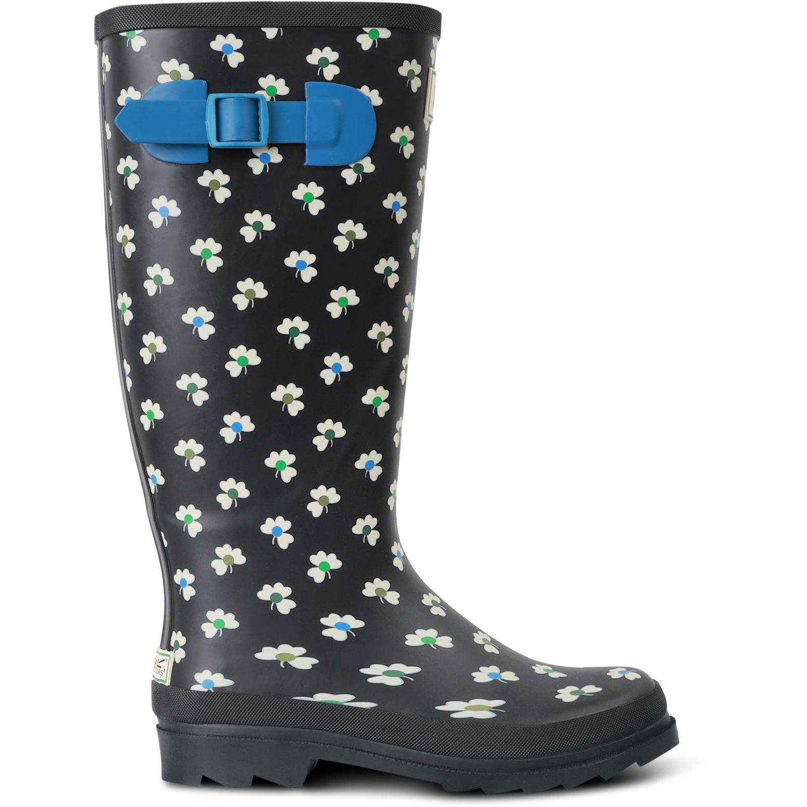 Regatta Womens Orla Kiely Hi Patterned Adjustable Wellington Boots Wellies - Picture 8 of 31