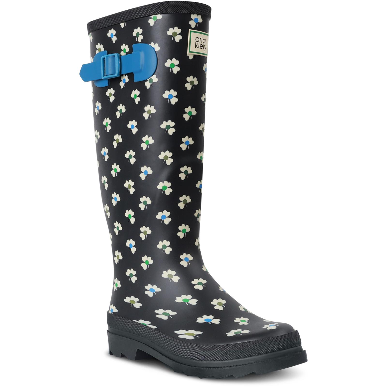 Regatta Womens Orla Kiely Hi Patterned Adjustable Wellington Boots Wellies - Picture 11 of 31
